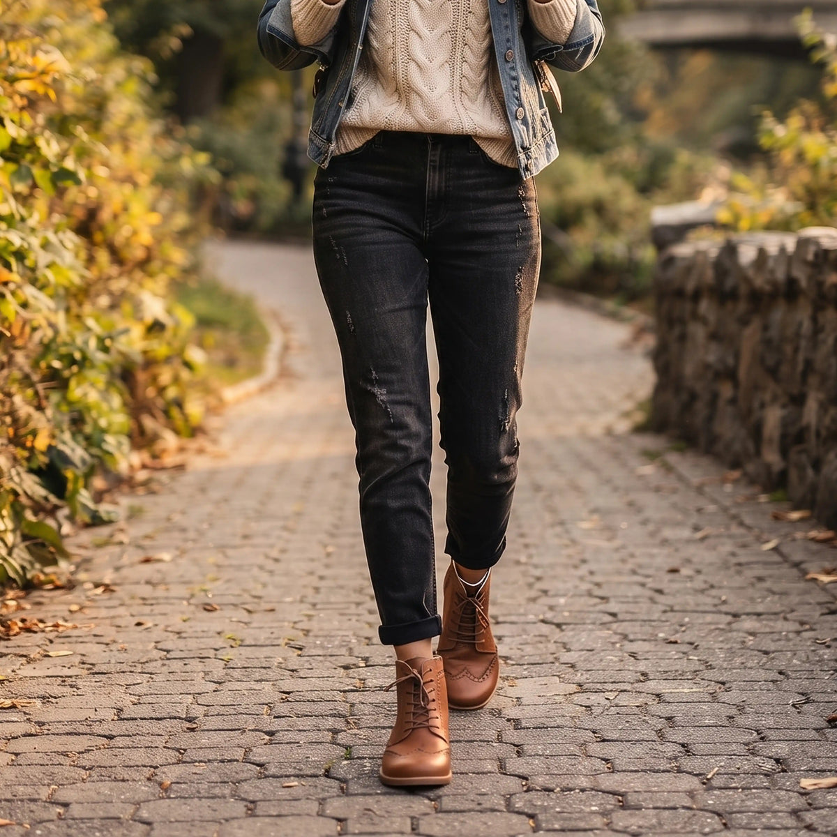 Crazy Barefoot Moccasin Boots Shoes – Eva Outsole – Honey Camel