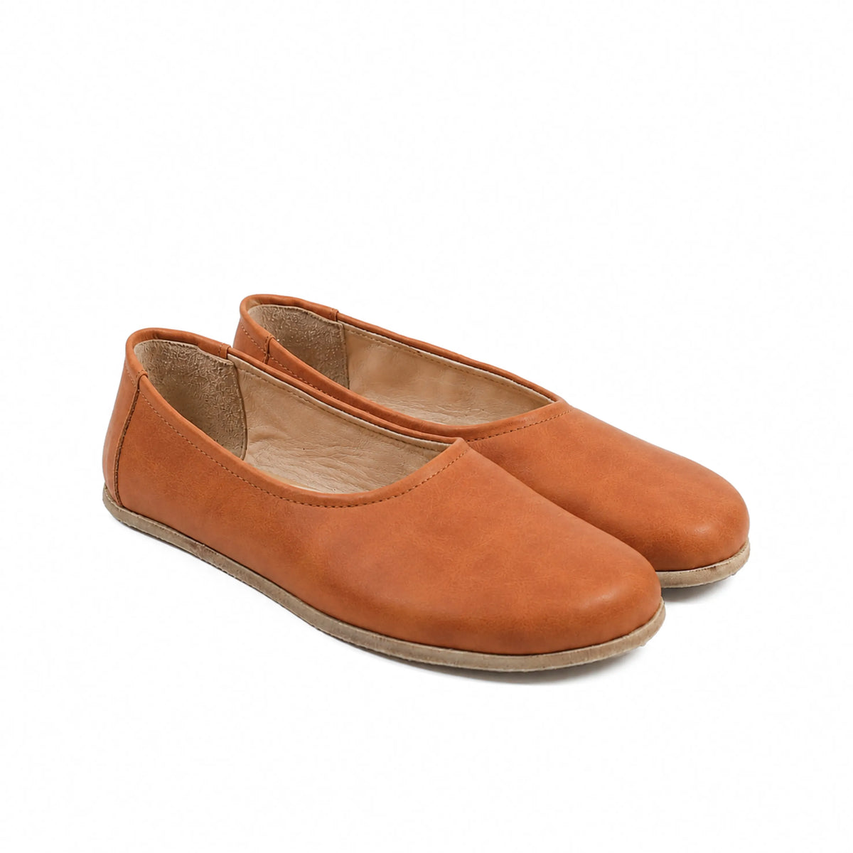Crazy Barefoot Ballet Shoes – Classic Sole — Leather Sole – Honey Camel