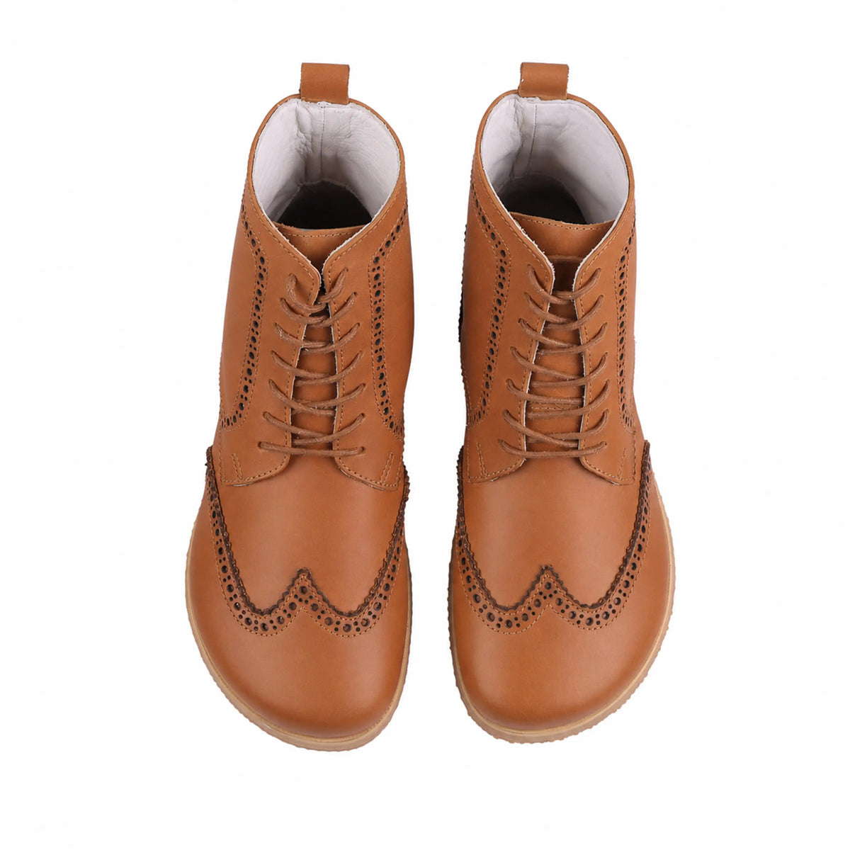 Smooth Barefoot Moccasin Boots Shoes – Eva Outsole – Tan