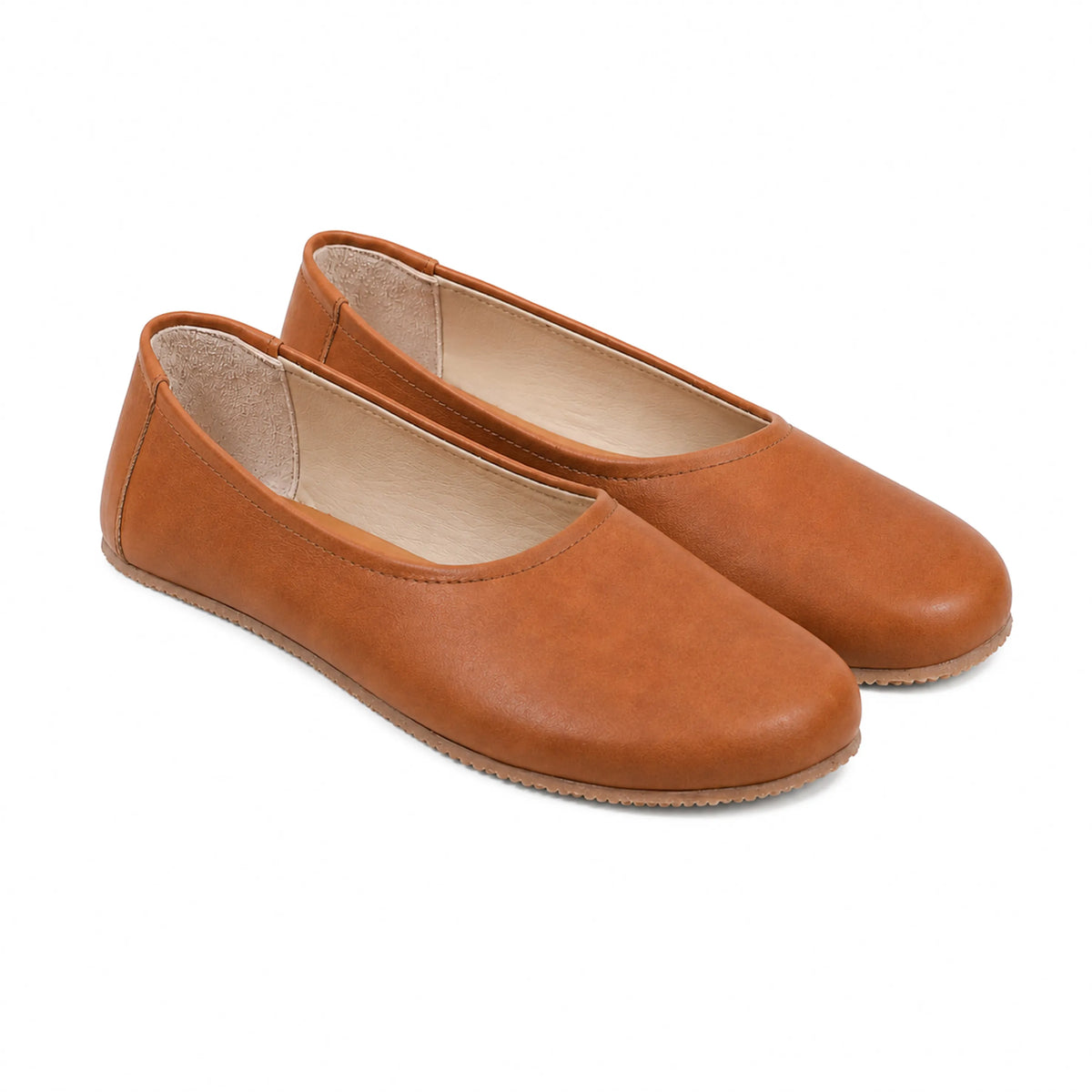 Crazy Barefoot Ballet Shoes – Rubber Sole – Honey Camel