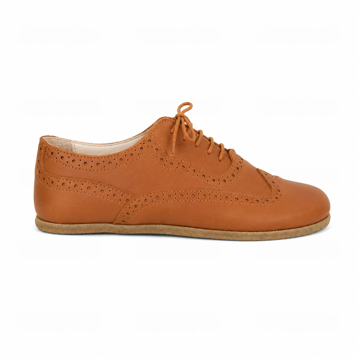 Smooth Barefoot Moccasin Shoes – Classic Sole — Leather Sole – Tan