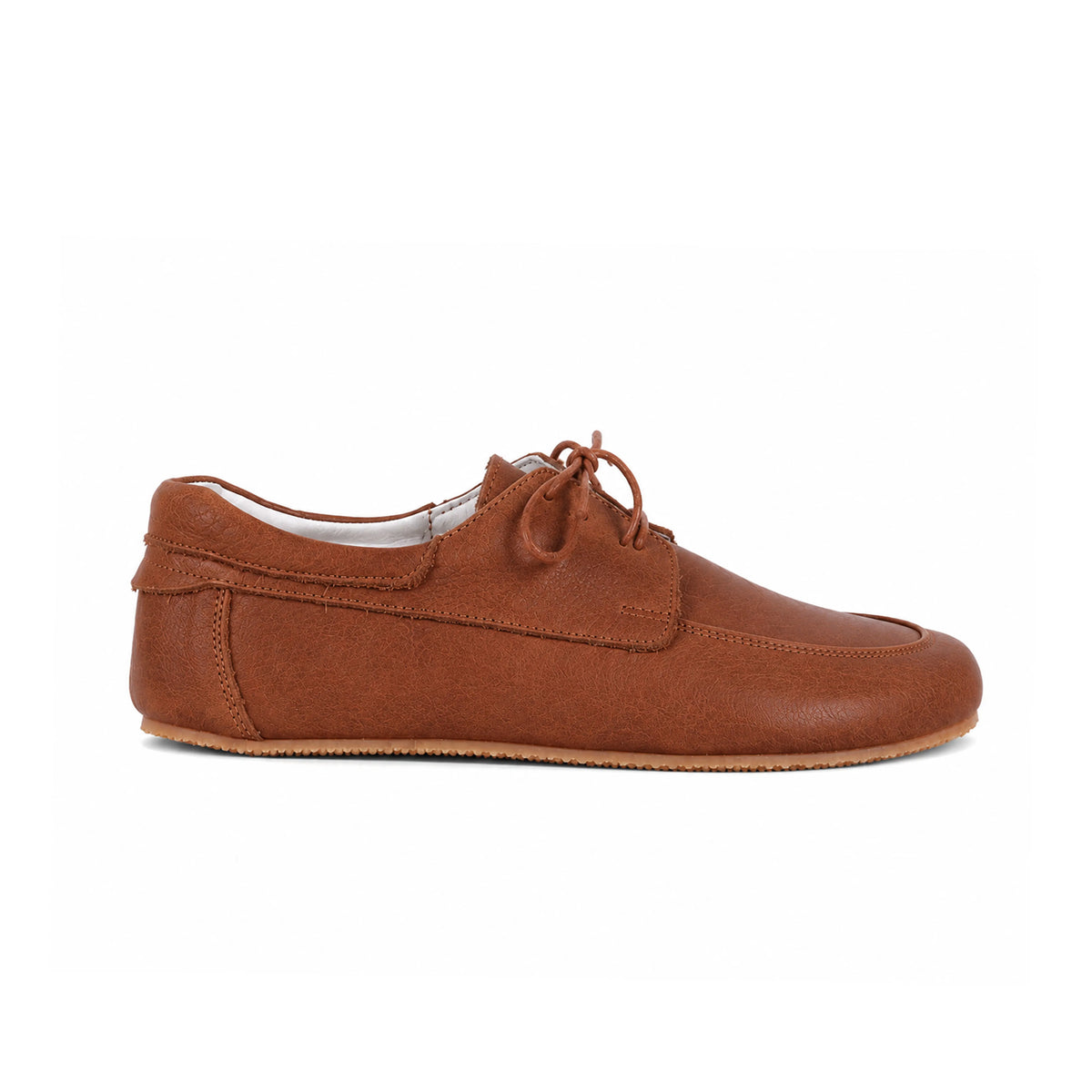 Crazy Barefoot Laces Penny Loafer Shoes – Rubber Sole – Honey Camel
