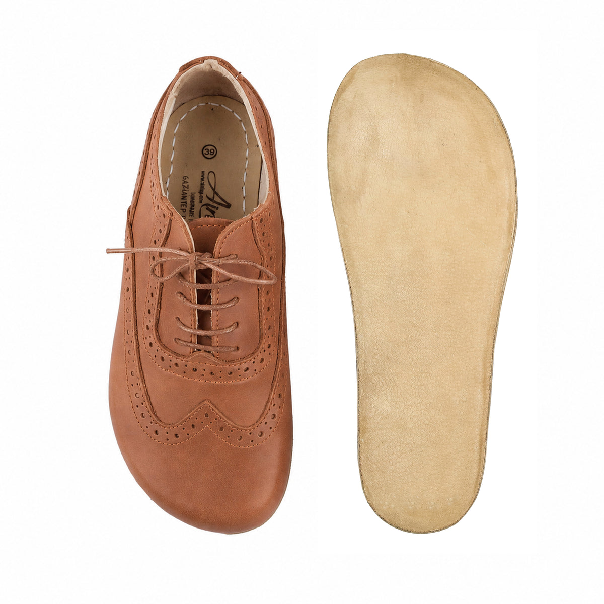 Crazy Barefoot Moccasin Shoes – Classic Sole — Leather Sole – Honey Camel