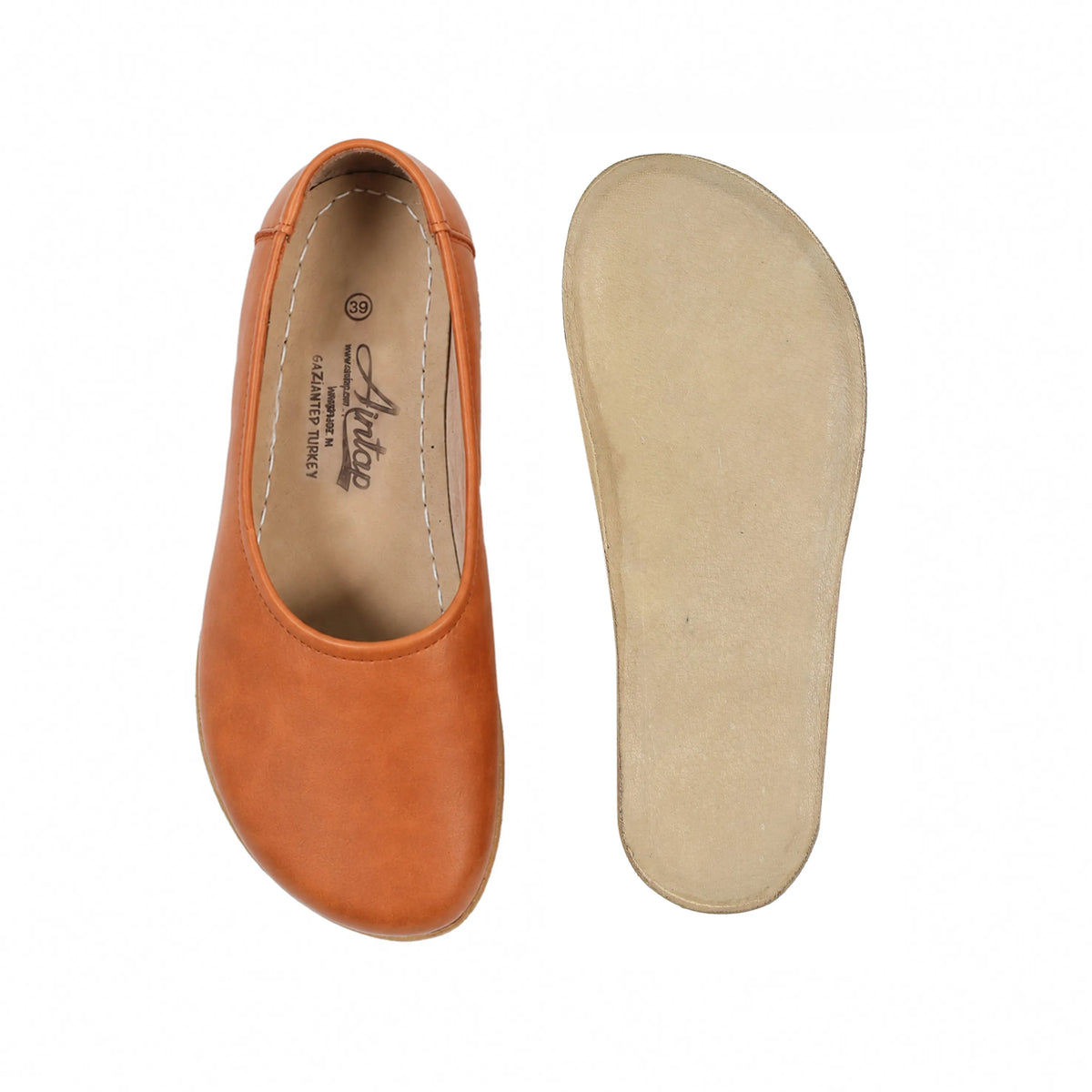 Crazy Barefoot Ballet Shoes – Classic Sole — Leather Sole – Honey Camel