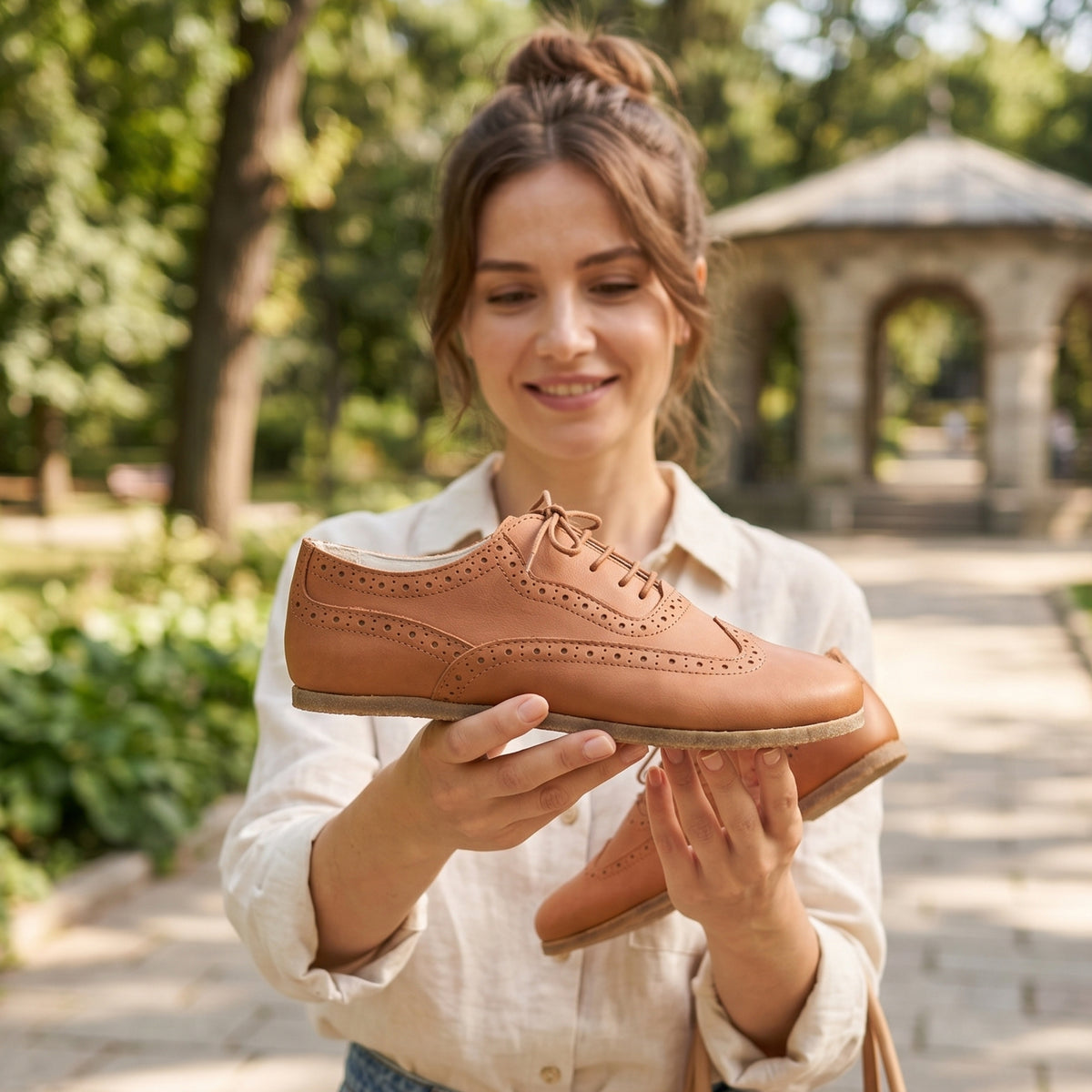Crazy Barefoot Moccasin Shoes – Classic Sole — Leather Sole – Honey Camel