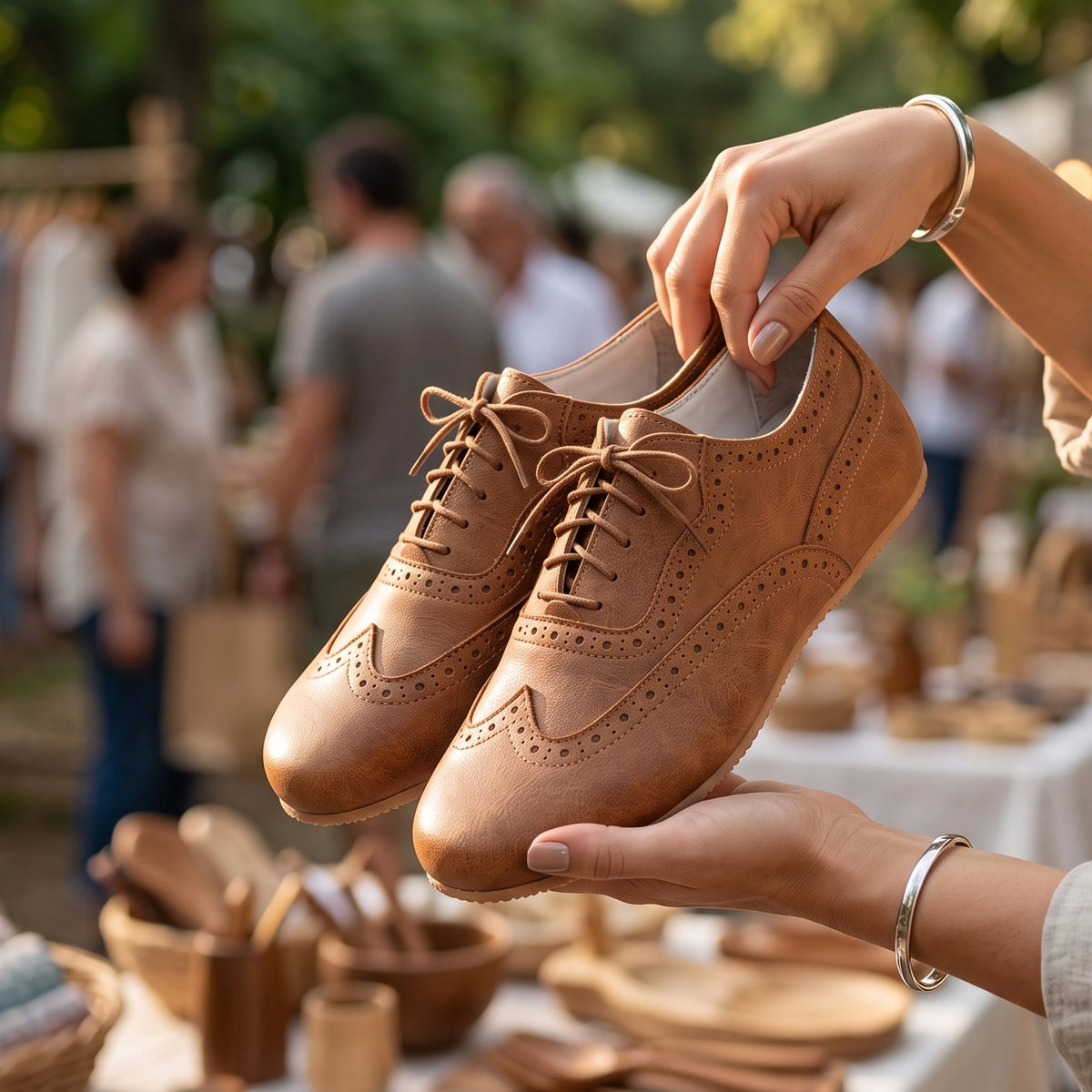 Crazy Barefoot Moccasin Shoes – Rubber Sole – Honey Camel