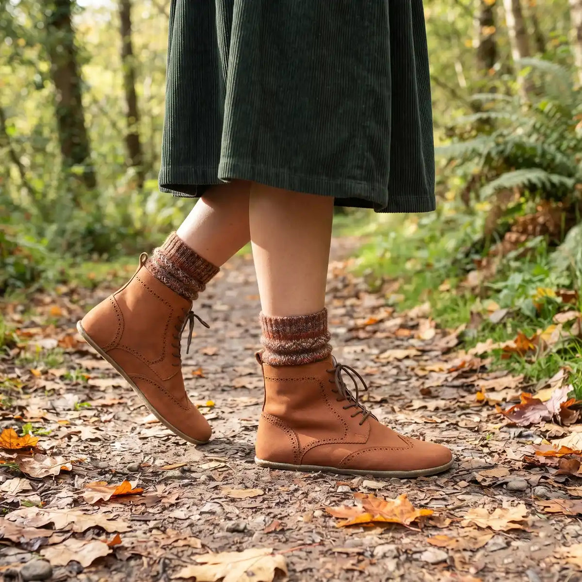 Crazy Barefoot Moccasin Boots Shoes – Classic Sole — Leather Sole – Honey Camel