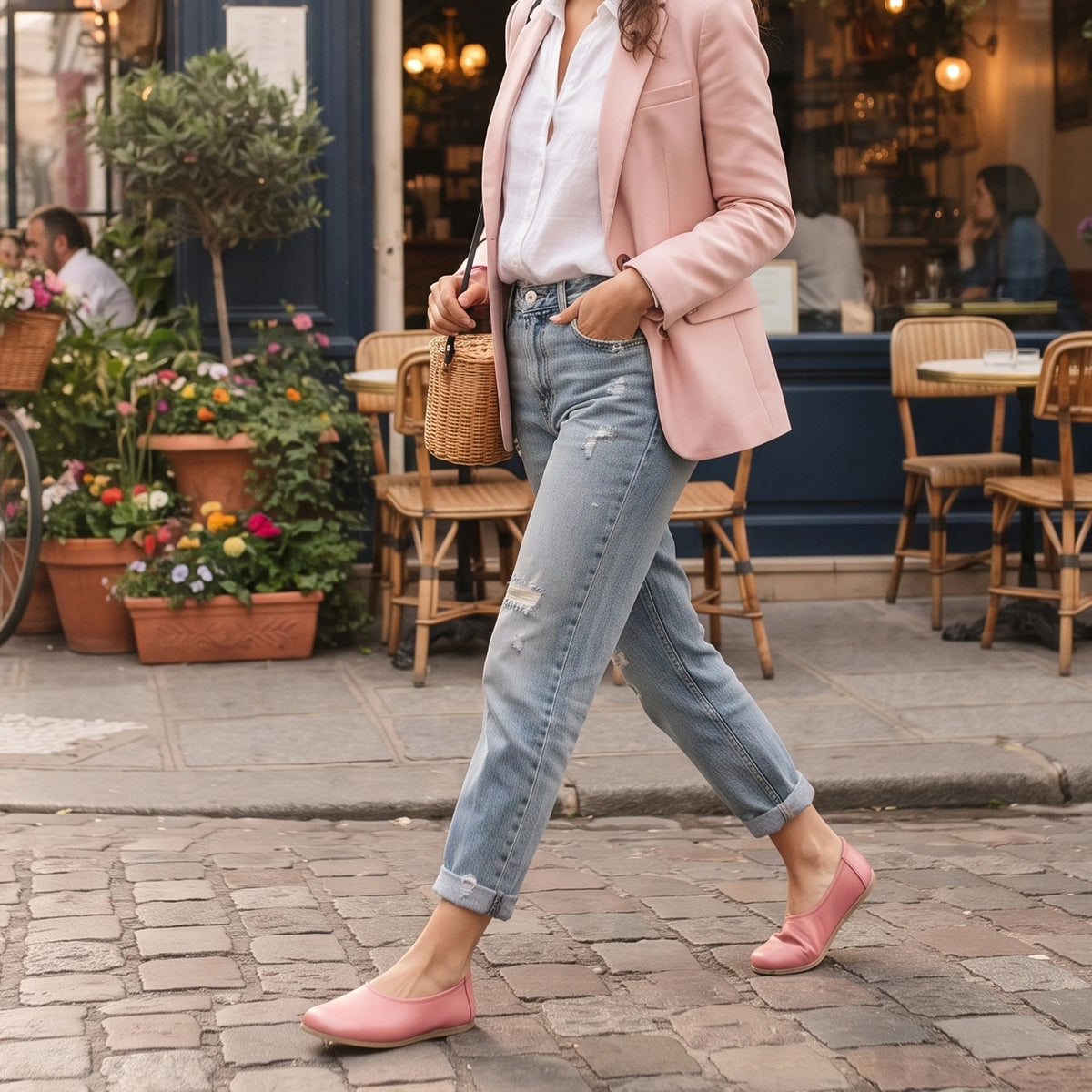 Smooth Barefoot Ballet Shoes – Classic Sole — Leather Sole – Pink
