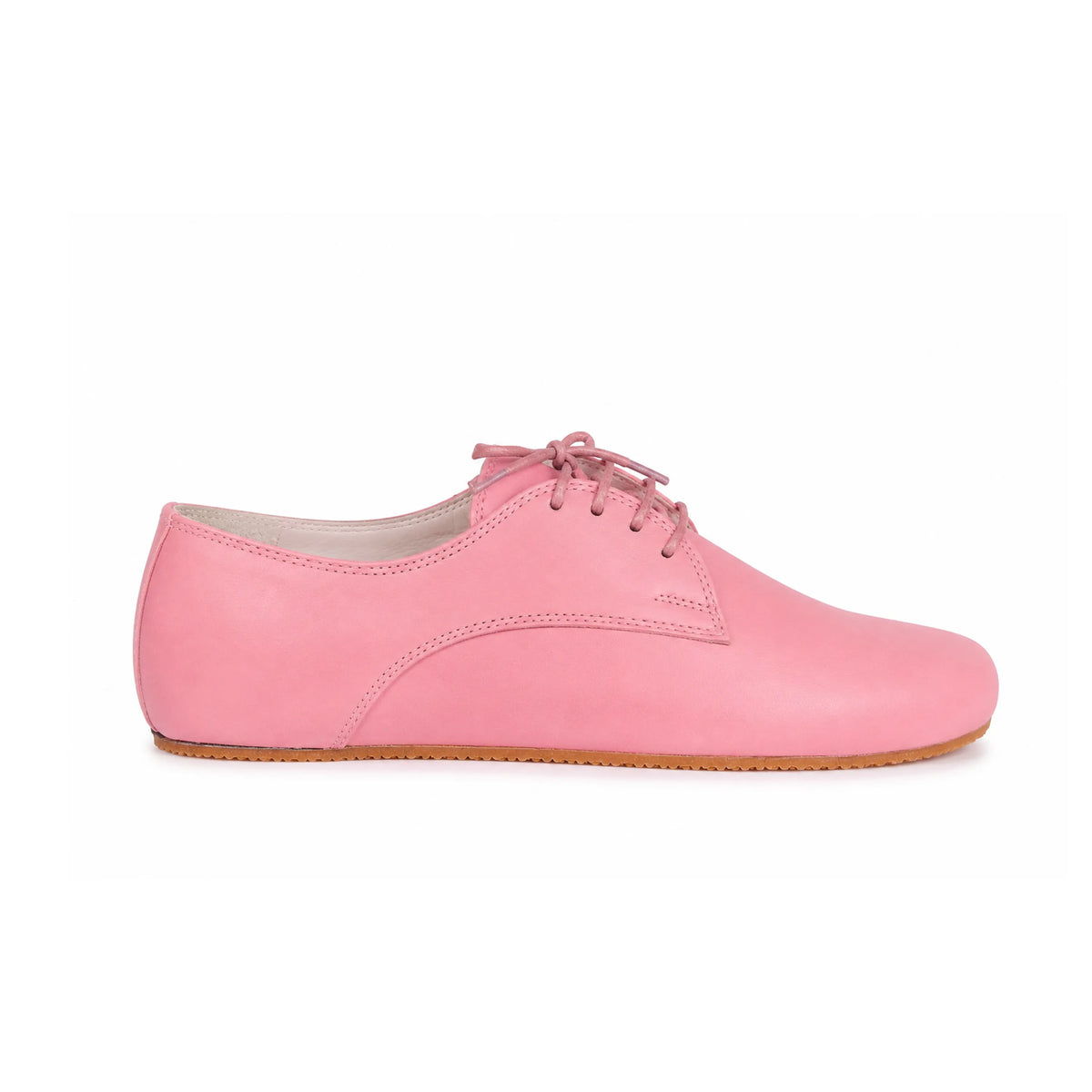 Smooth Barefoot Oxford Shoes – Rubber Sole – Pink