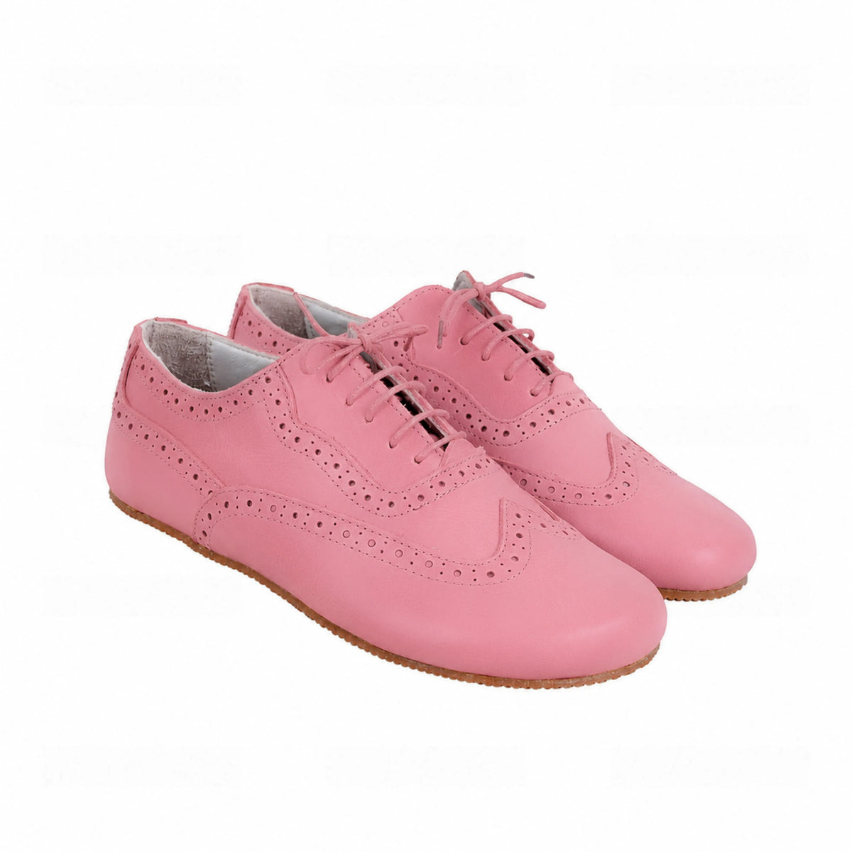 Smooth Barefoot Moccasin Shoes – Rubber Sole – Pink