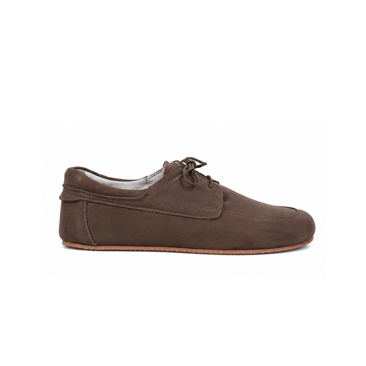 Nubuck Barefoot Laces Penny Loafer Shoes – Rubber Sole – Smoked