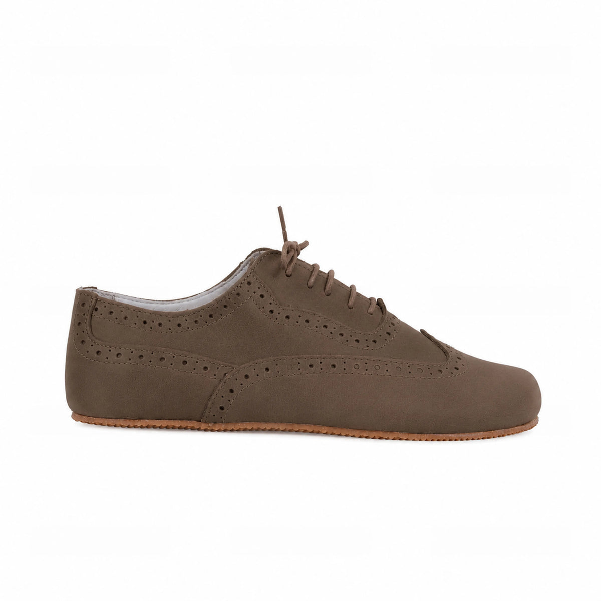 Nubuck Barefoot Moccasin Shoes – Rubber Sole – Smoked