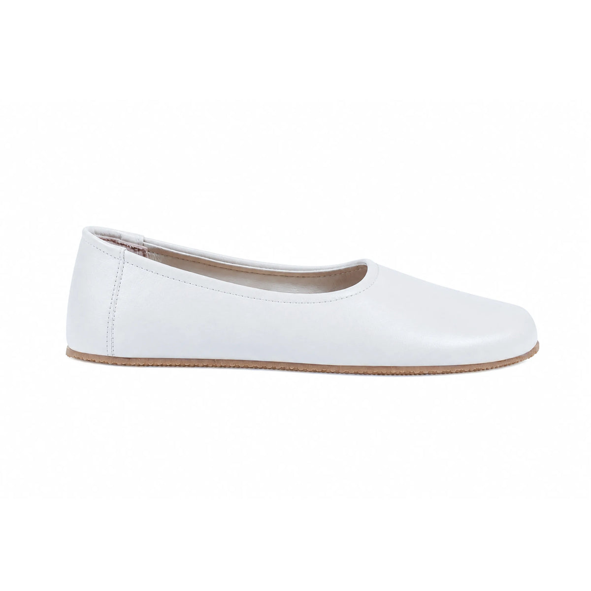 Smooth Barefoot Ballet Shoes – Rubber Sole – White