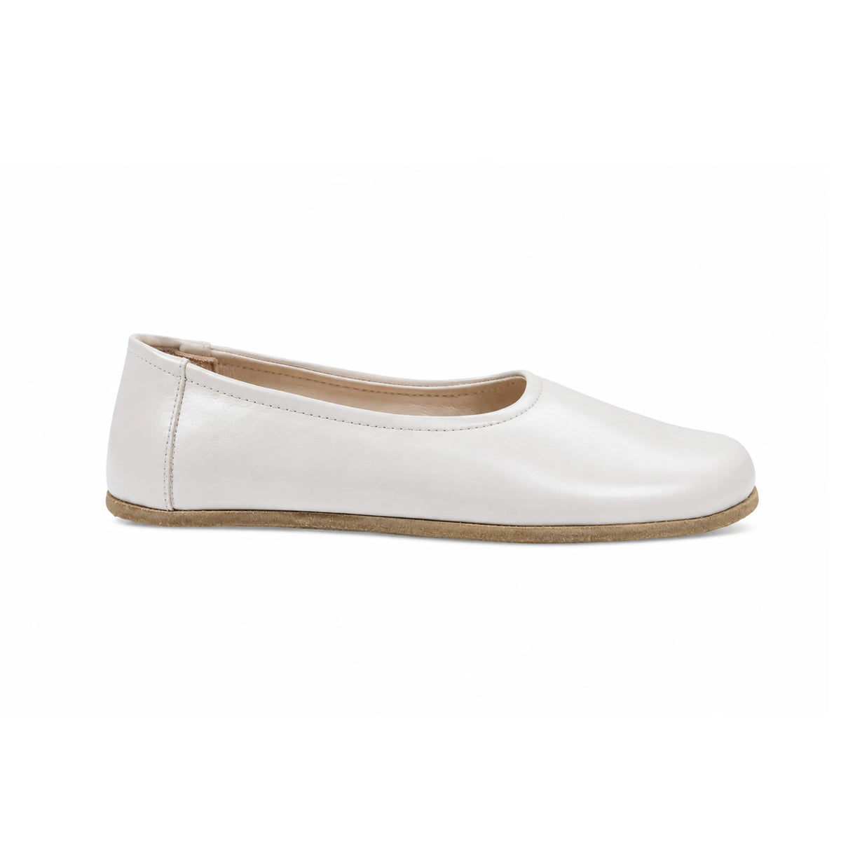 Smooth Barefoot Ballet Shoes – Classic Sole — Leather Sole – White