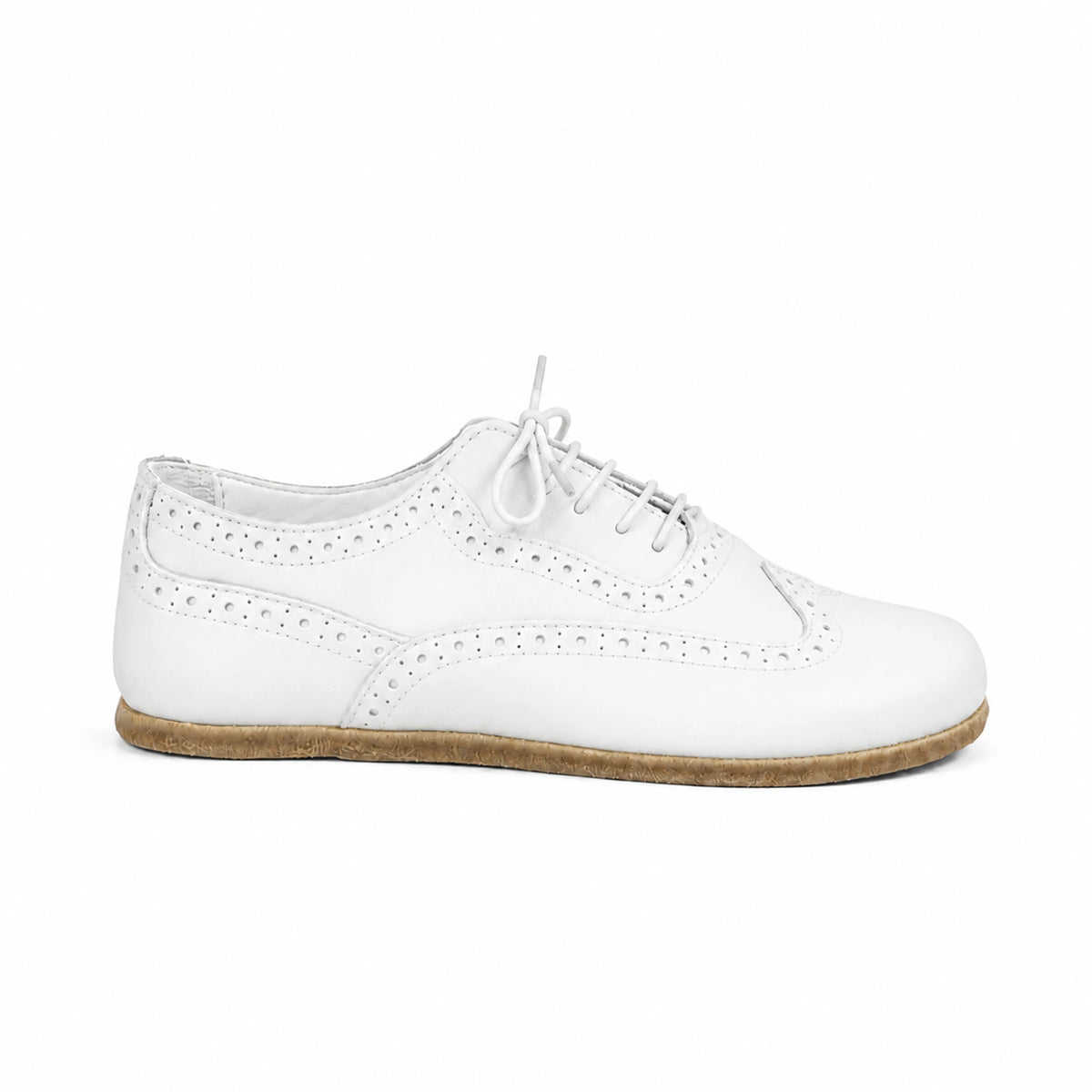 Smooth Barefoot Moccasin Shoes – Classic Sole — Leather Sole – White