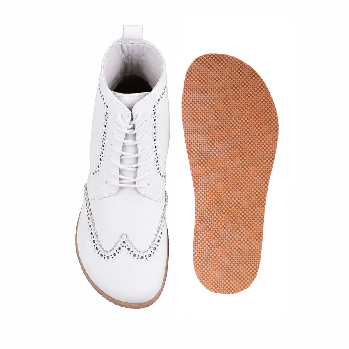 Smooth Barefoot Moccasin Boots Shoes – Eva Outsole – White