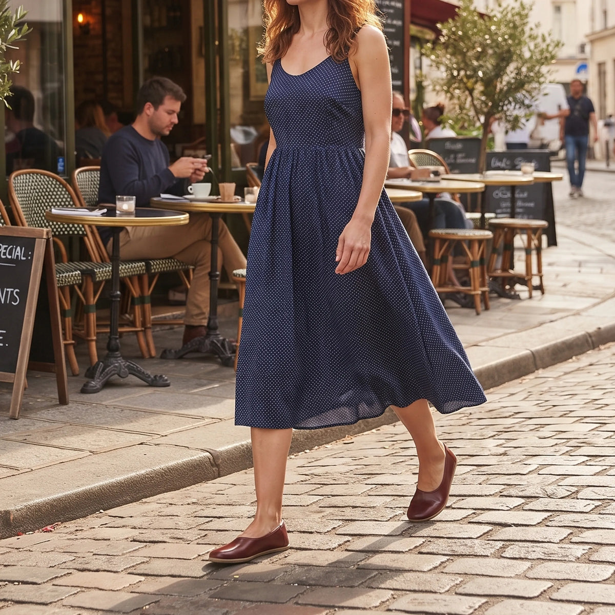Smooth Barefoot Ballet Shoes – Classic Sole — Leather Sole – Burgundy
