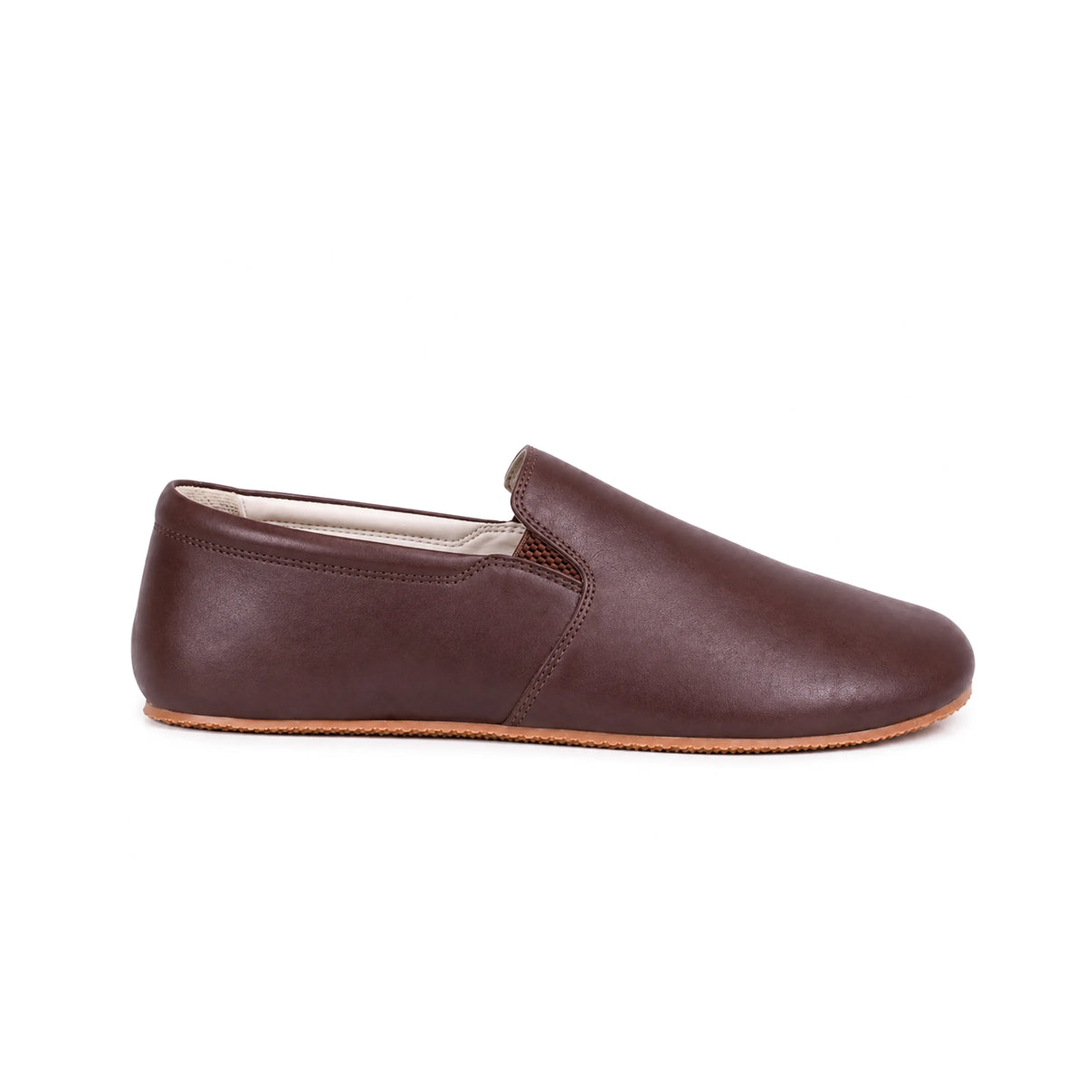 Smooth Barefoot Slip-On Shoes – Rubber Sole – Burgundy