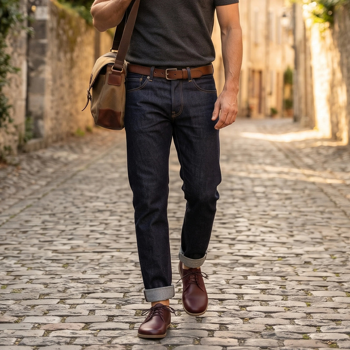 Smooth Barefoot Oxford Shoes — Leather Sole – Burgundy