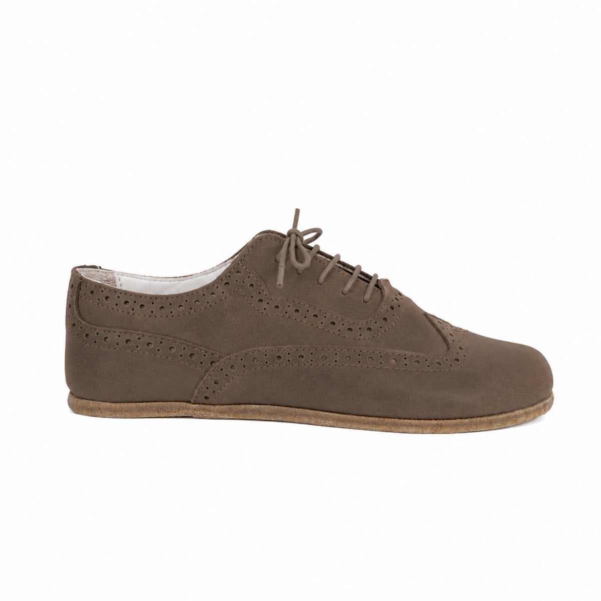 Crazy Barefoot Moccasin Shoes – Classic Sole — Leather Sole – Beige Bizon