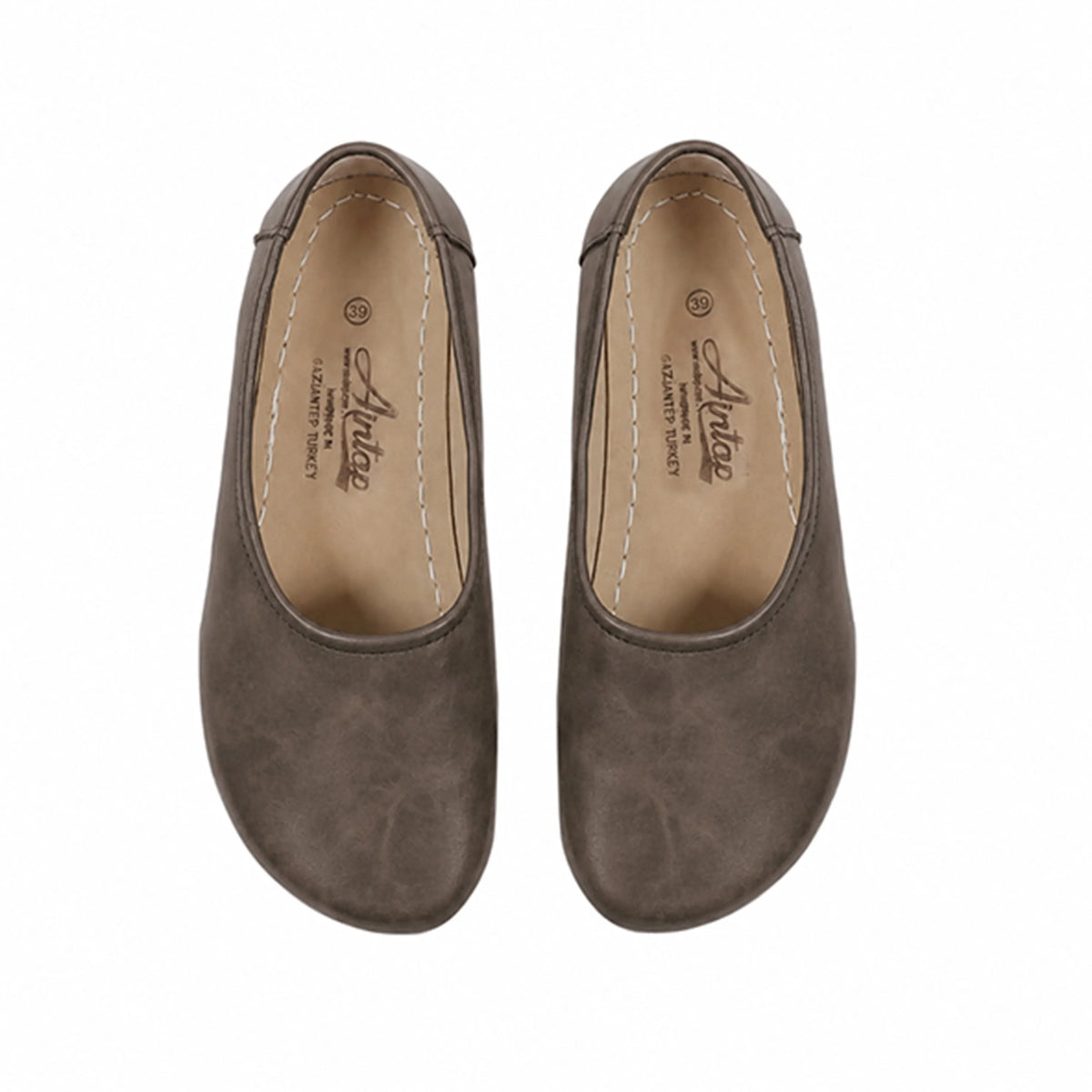 Crazy Barefoot Ballet Shoes – Rubber Sole – Beige Bizon