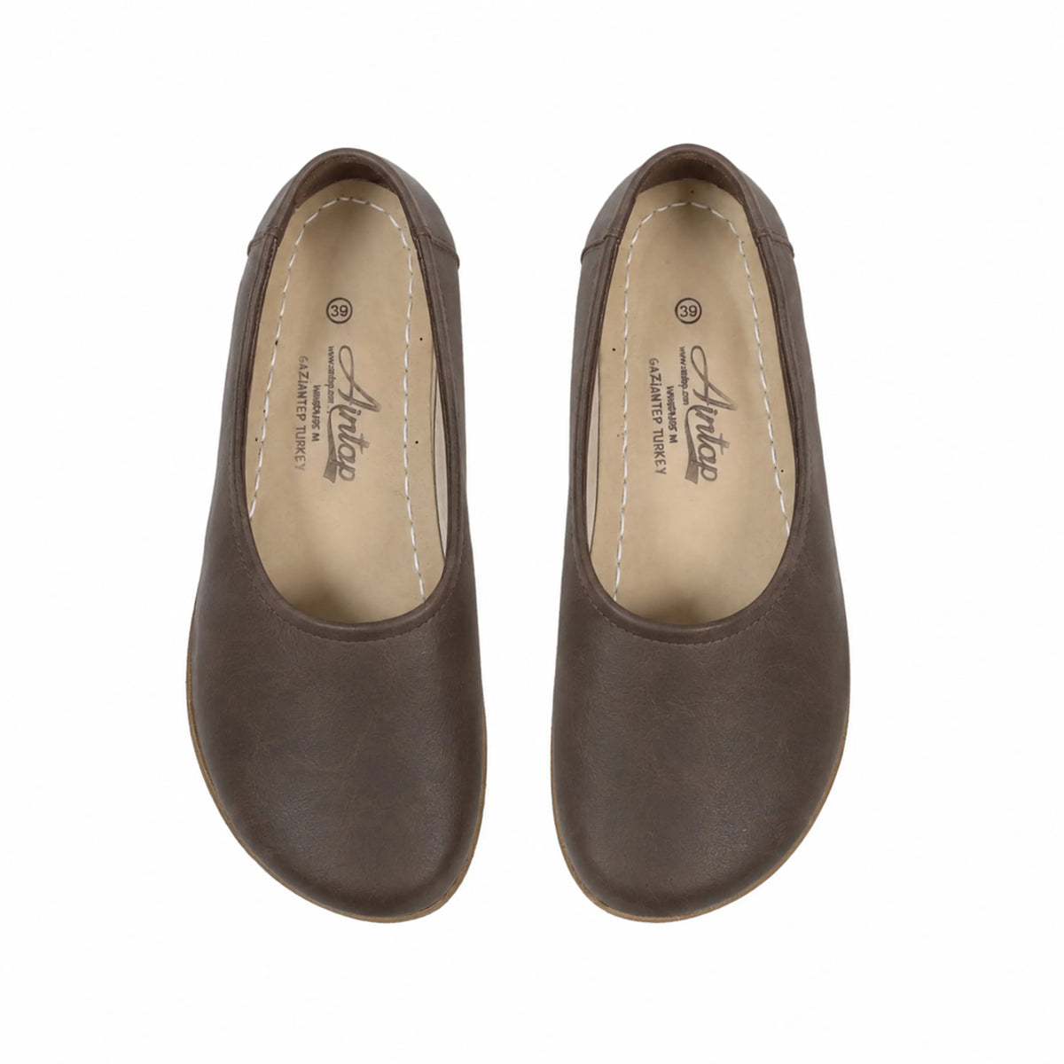 Crazy Barefoot Ballet Shoes – Classic Sole — Leather Sole – Beige Bizon