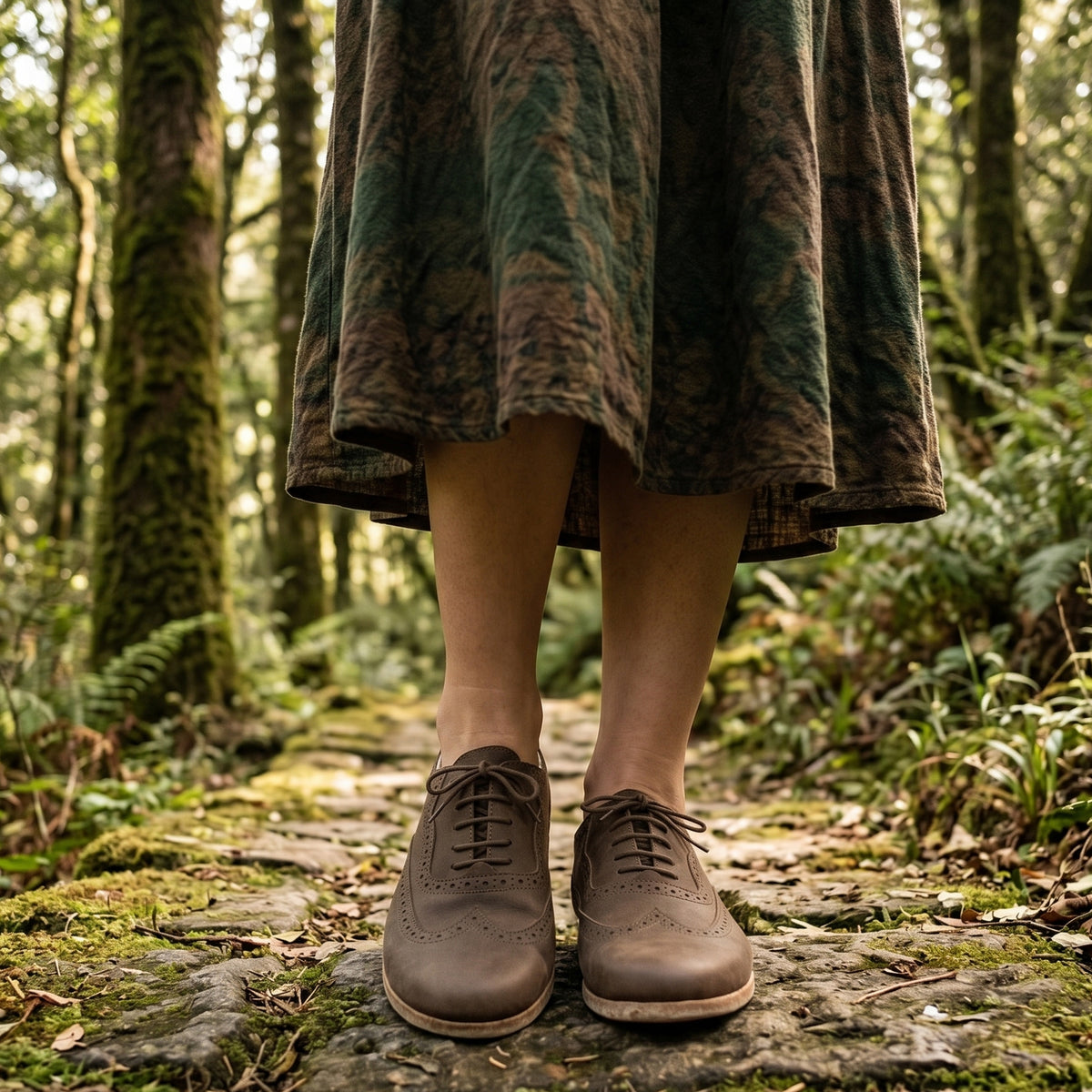 Crazy Barefoot Moccasin Shoes – Classic Sole — Leather Sole – Beige Bizon