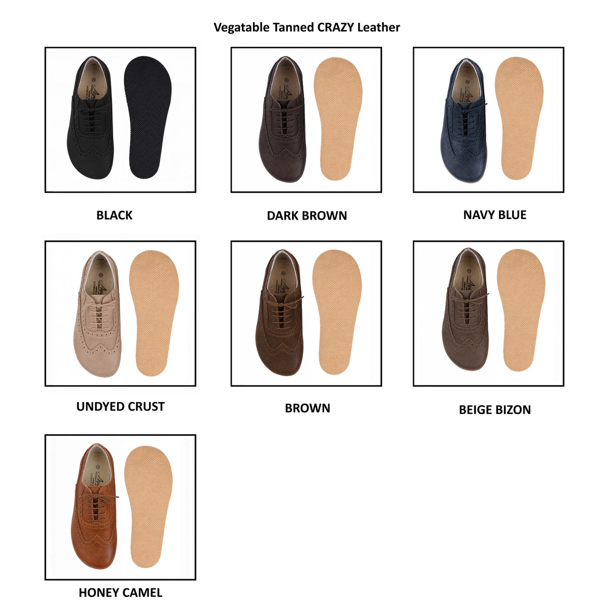 Crazy Barefoot Moccasin Shoes – Rubber Sole – Navy Blue