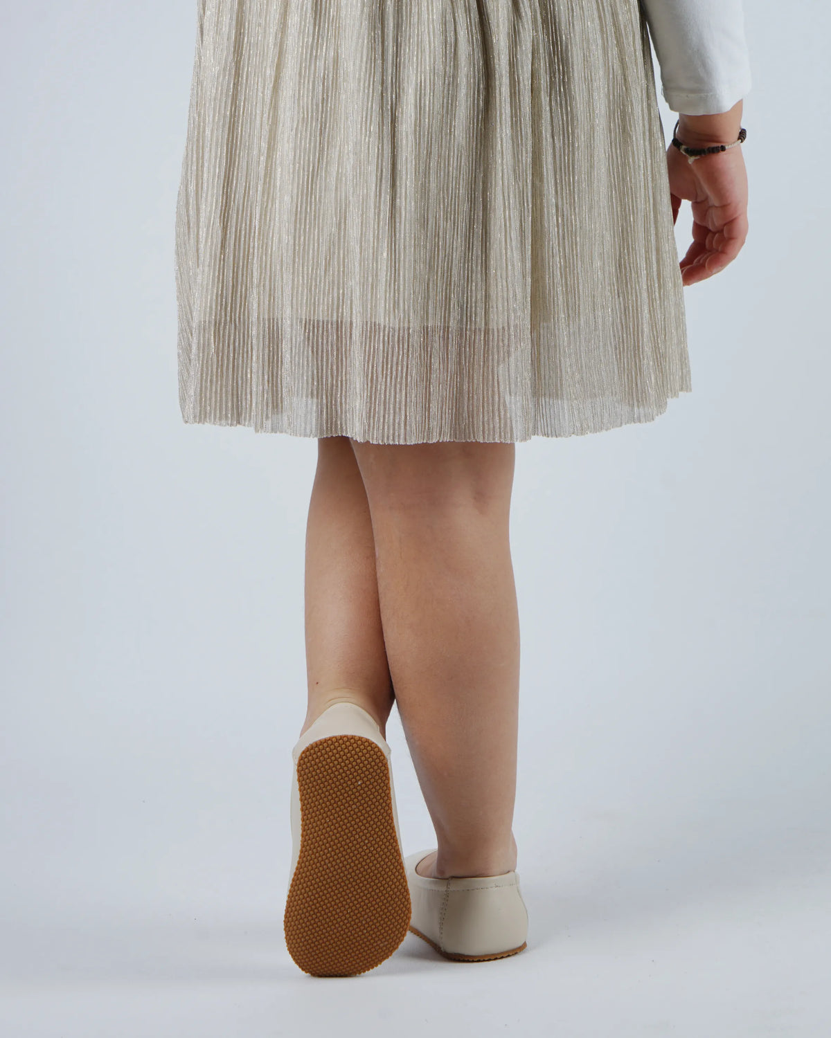 Smooth Barefoot Ballet Shoes – Rubber Sole – Cream