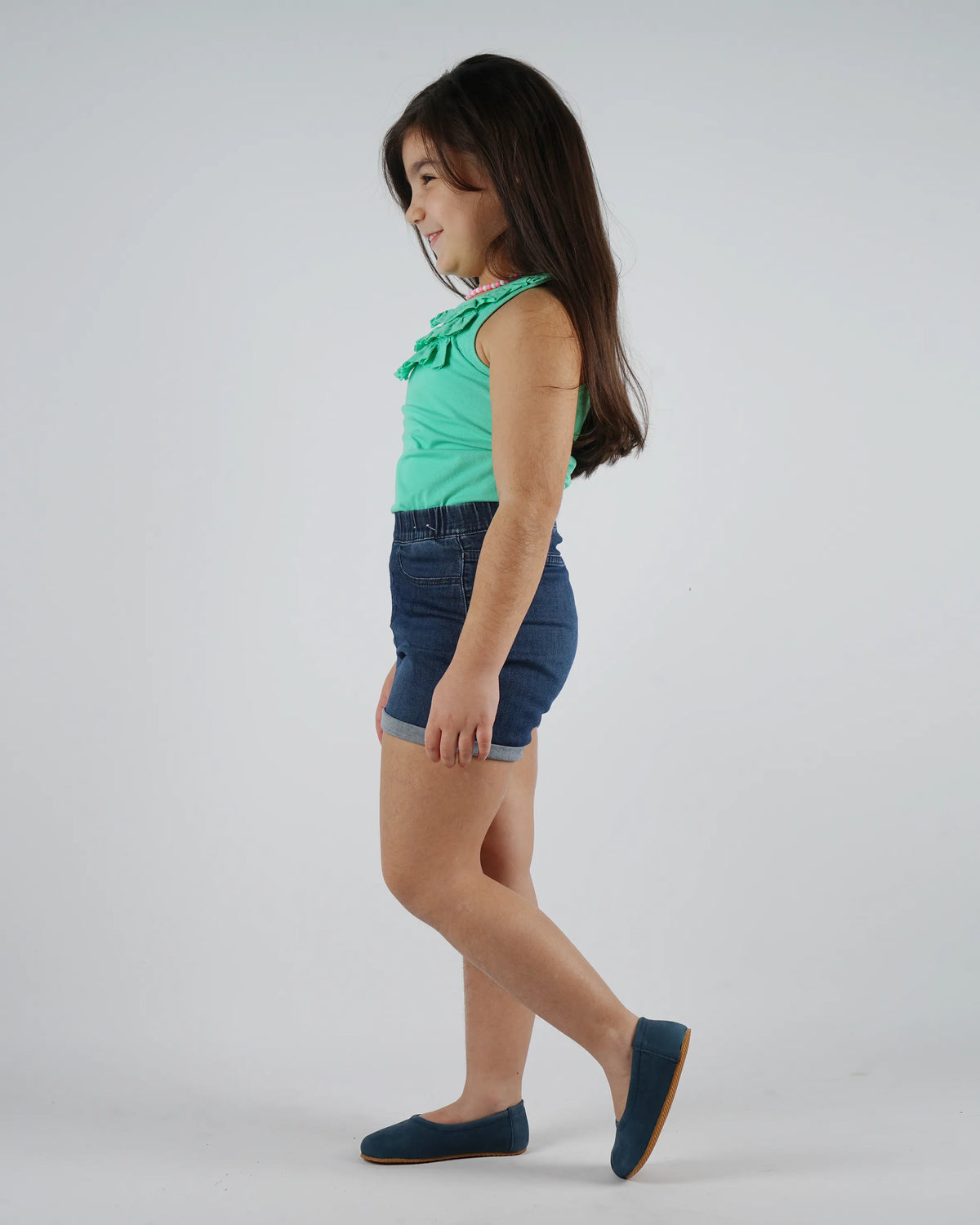 Nubuck Barefoot Ballet Shoes – Rubber Sole – Jeans