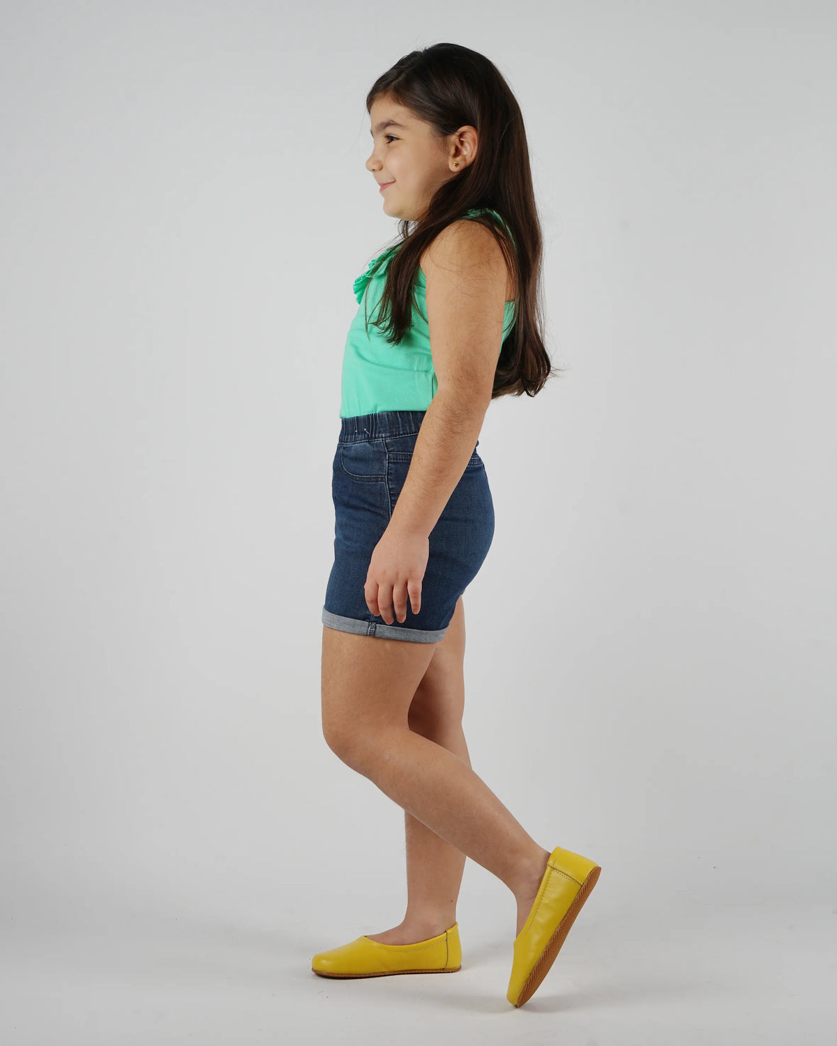 Smooth Barefoot Ballet Shoes – Rubber Sole – Yellow