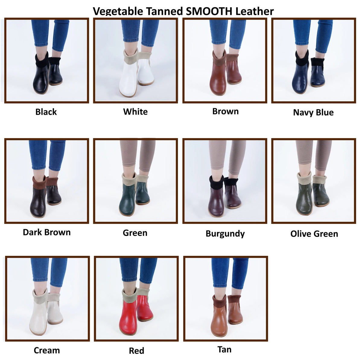 Smooth Barefoot Socks Chelsea Shoes – Eva Outsole – Cream