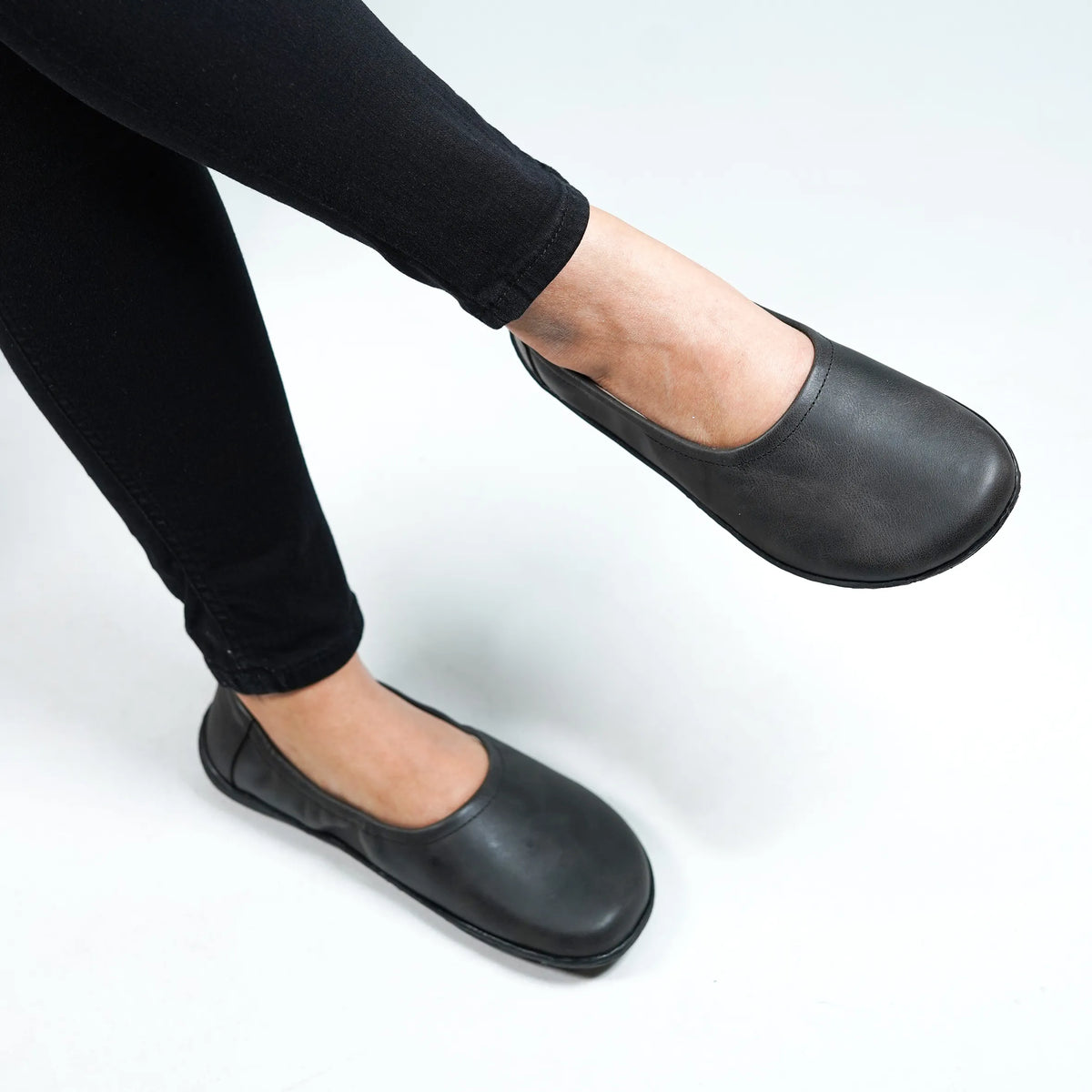 Crazy Barefoot Ballet Shoes – 6 mm Rubber Sole – Black