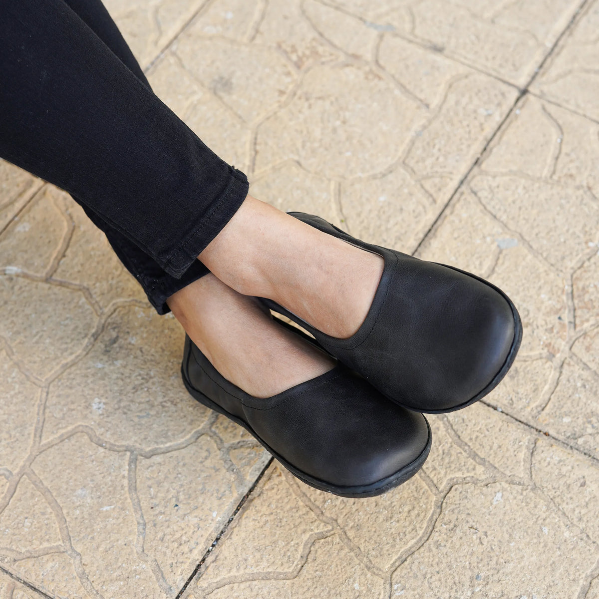 Crazy Barefoot Ballet Shoes – 6 mm Rubber Sole – Black