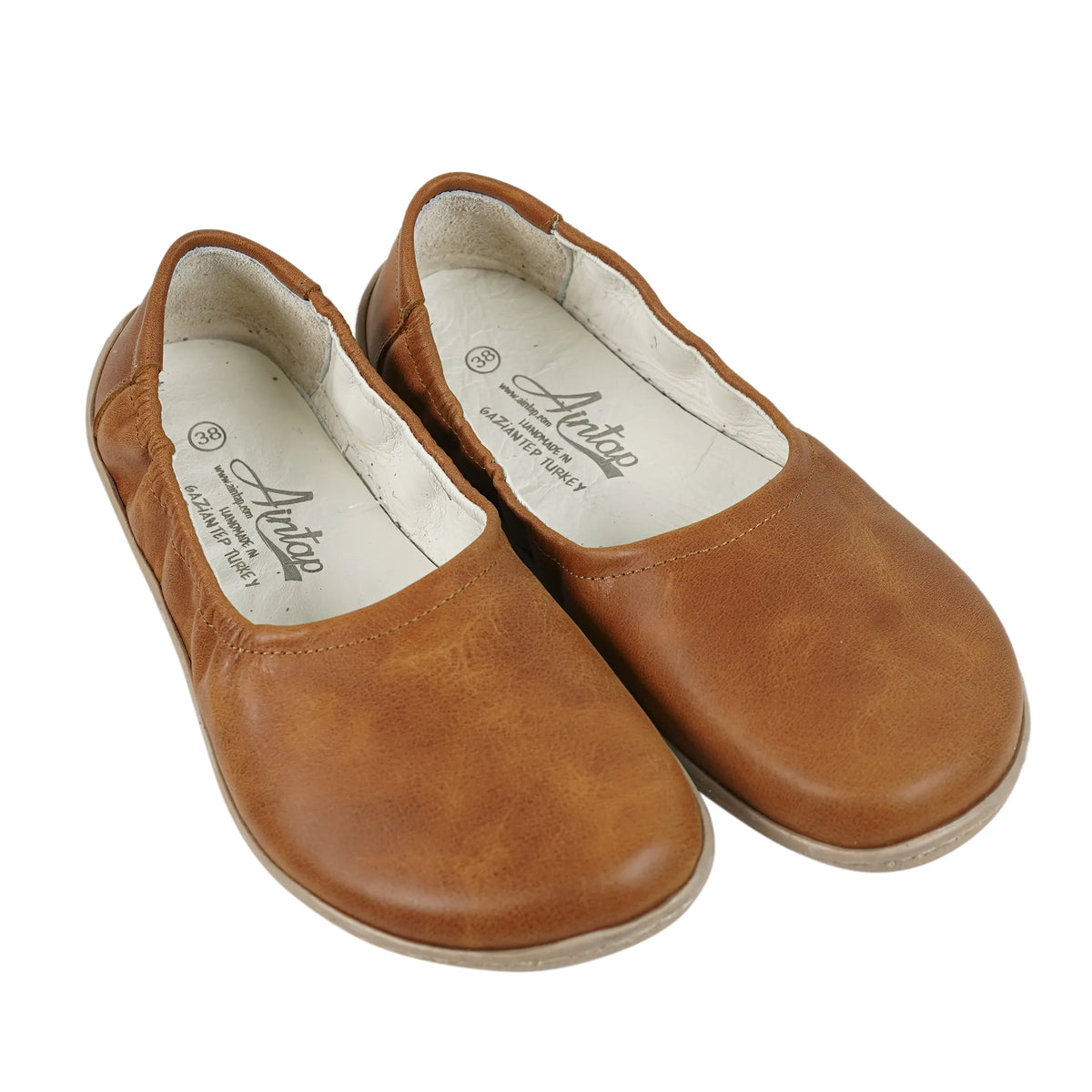 Crazy Barefoot Ballet Shoes – 6 mm Rubber Sole – Honey Camel