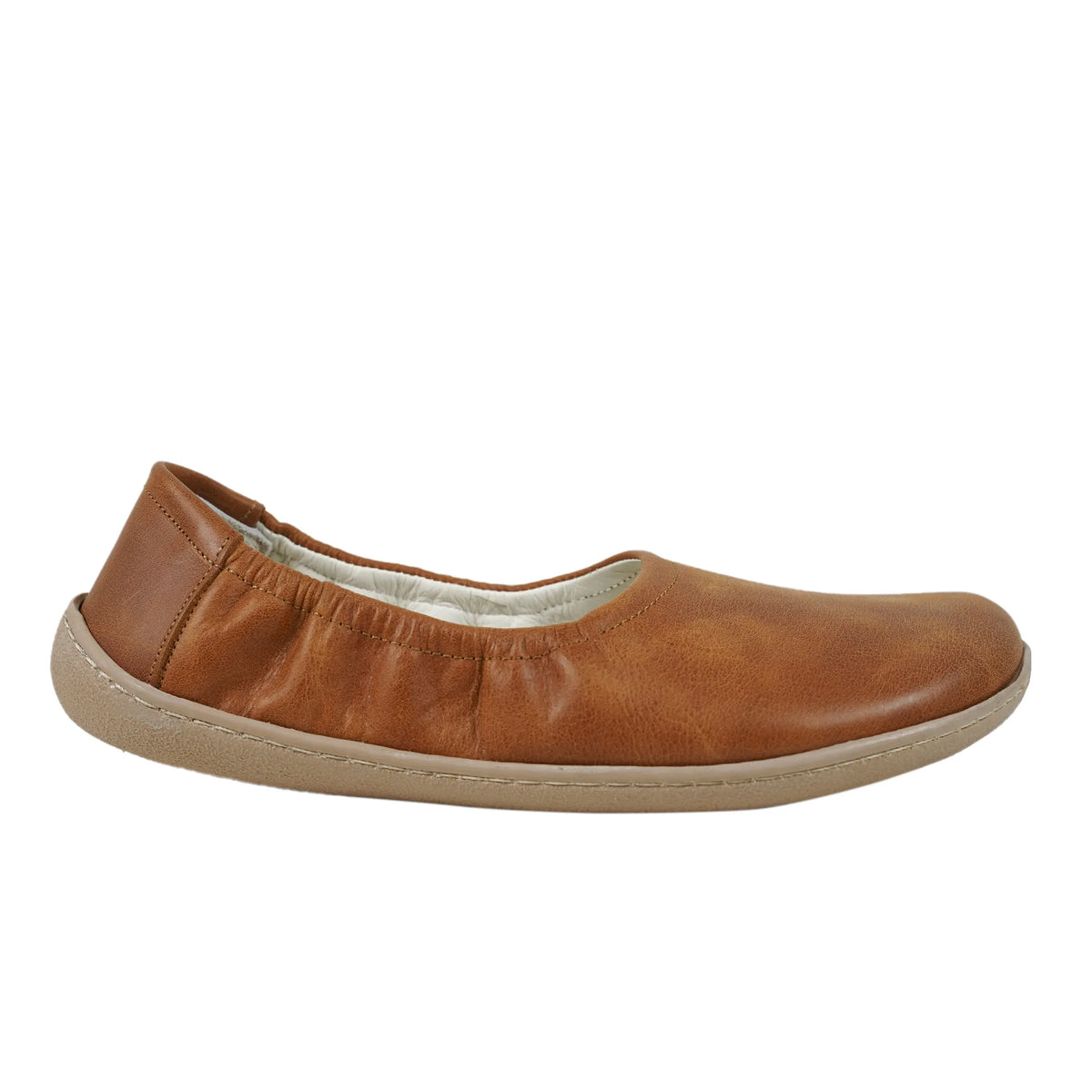 Crazy Barefoot Ballet Shoes – 6 mm Rubber Sole – Honey Camel