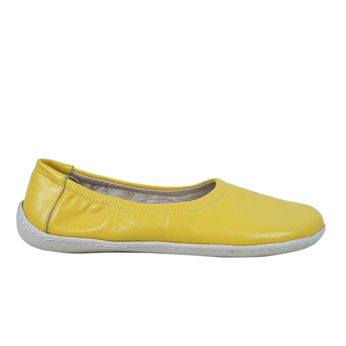 Smooth Barefoot Ballet Shoes –6 mm Rubber Sole – Yellow