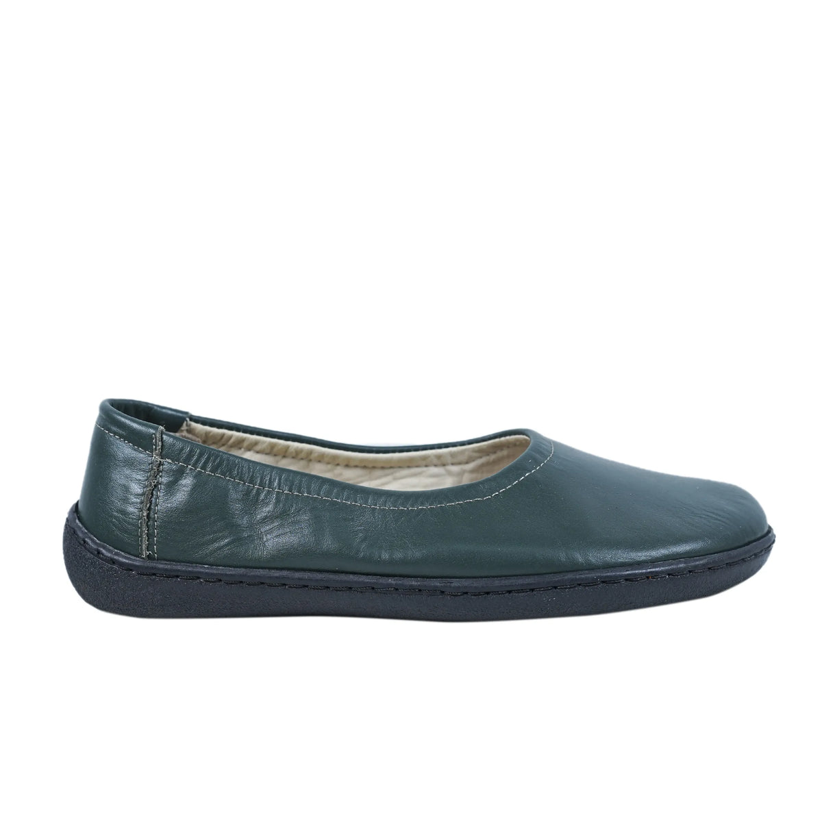 Smooth Barefoot Ballet Shoes –6 mm Rubber Sole – Green