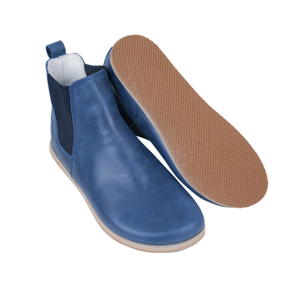 Crazy Barefoot Chelsea Boots Shoes – Eva Outsole – Navy Blue