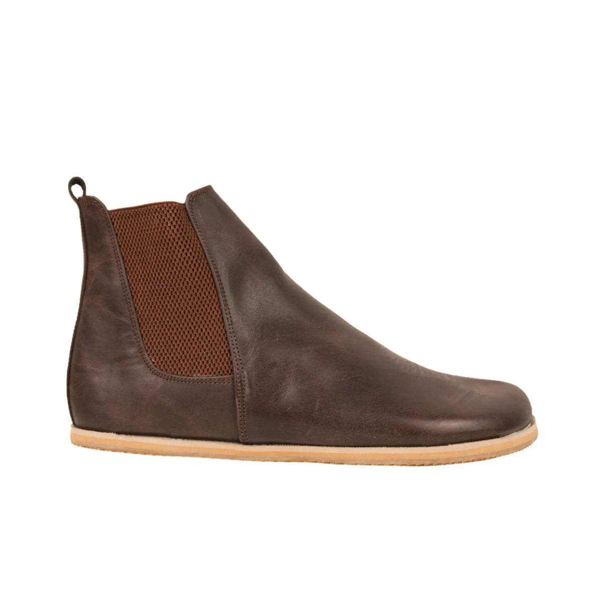 Crazy Barefoot Chelsea Boots Shoes – Eva Outsole – Dark Brown