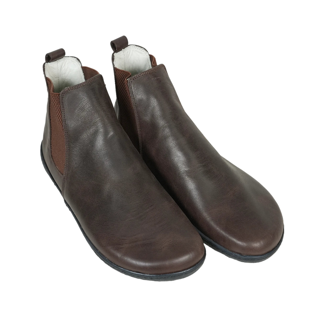 Crazy Barefoot Ankle Boots Shoes – 6mm Rubber Sole – Dark Brown