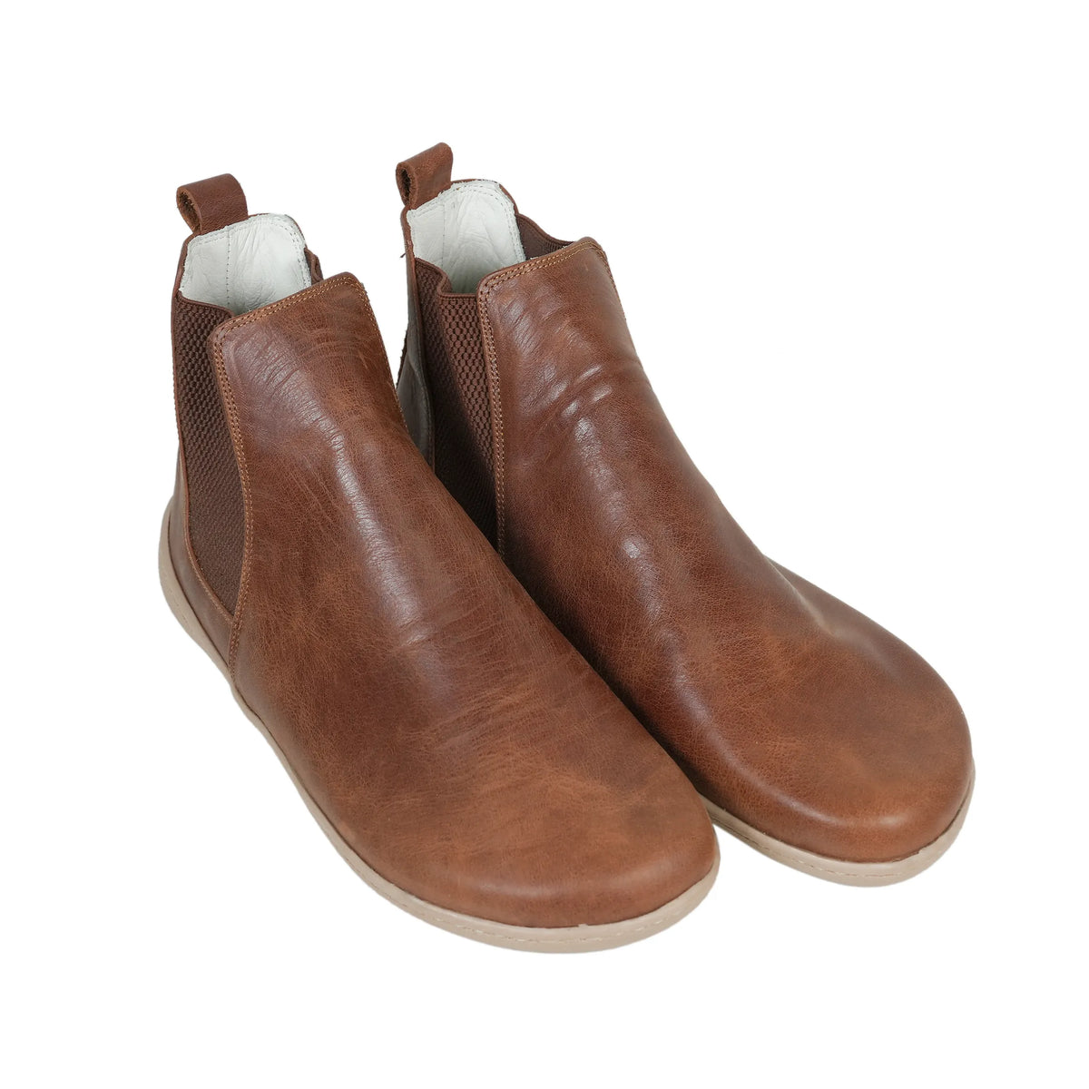 Crazy Barefoot Ankle Boots Shoes – 6mm Rubber Sole – Brown
