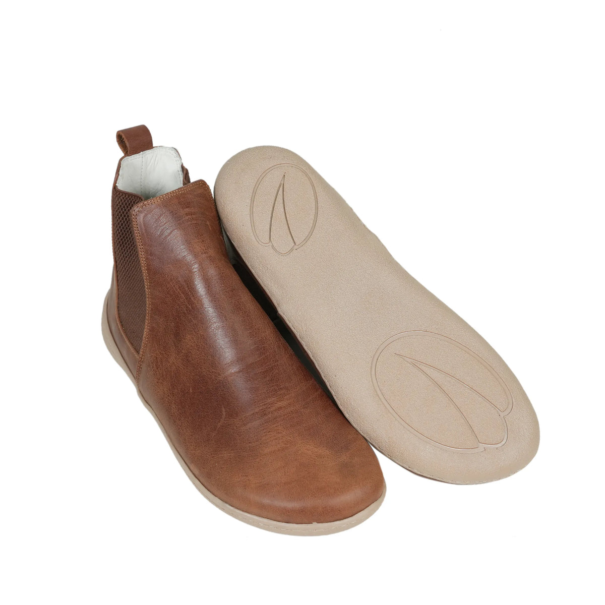 Crazy Barefoot Ankle Boots Shoes – 6mm Rubber Sole – Brown