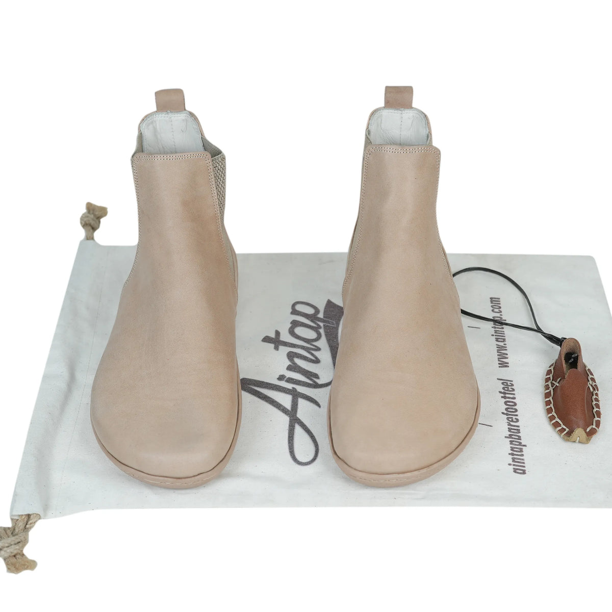 Crazy Barefoot Chelsea Boots Shoes – 6mm Rubber Sole – Undyed Crust