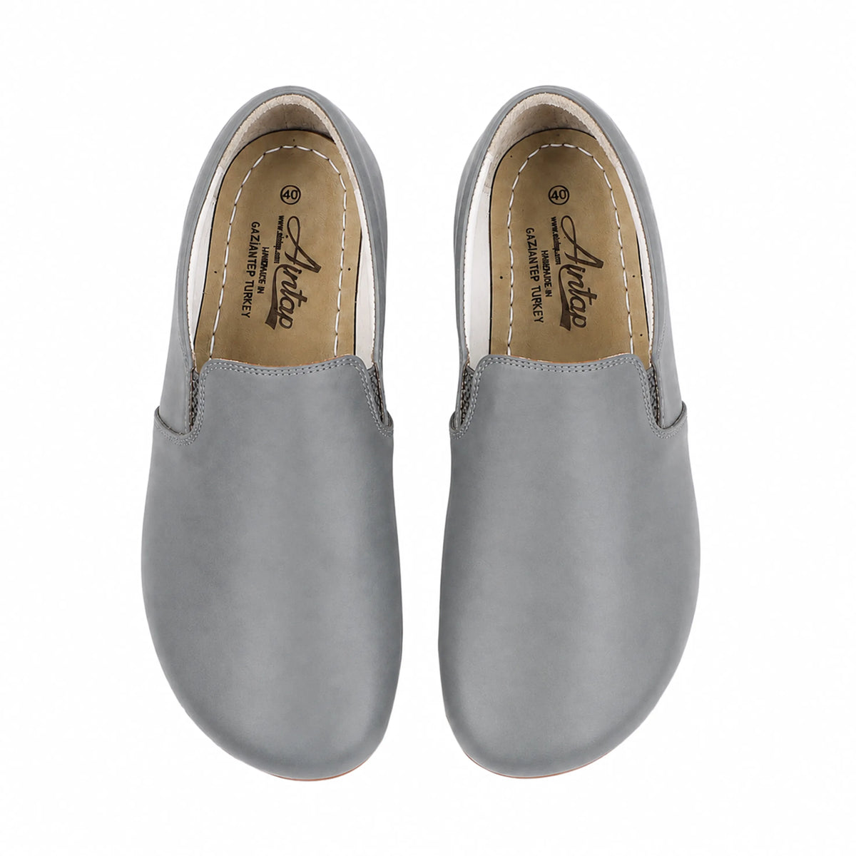 Smooth Barefoot Slip-On Shoes – Rubber Sole – Gray