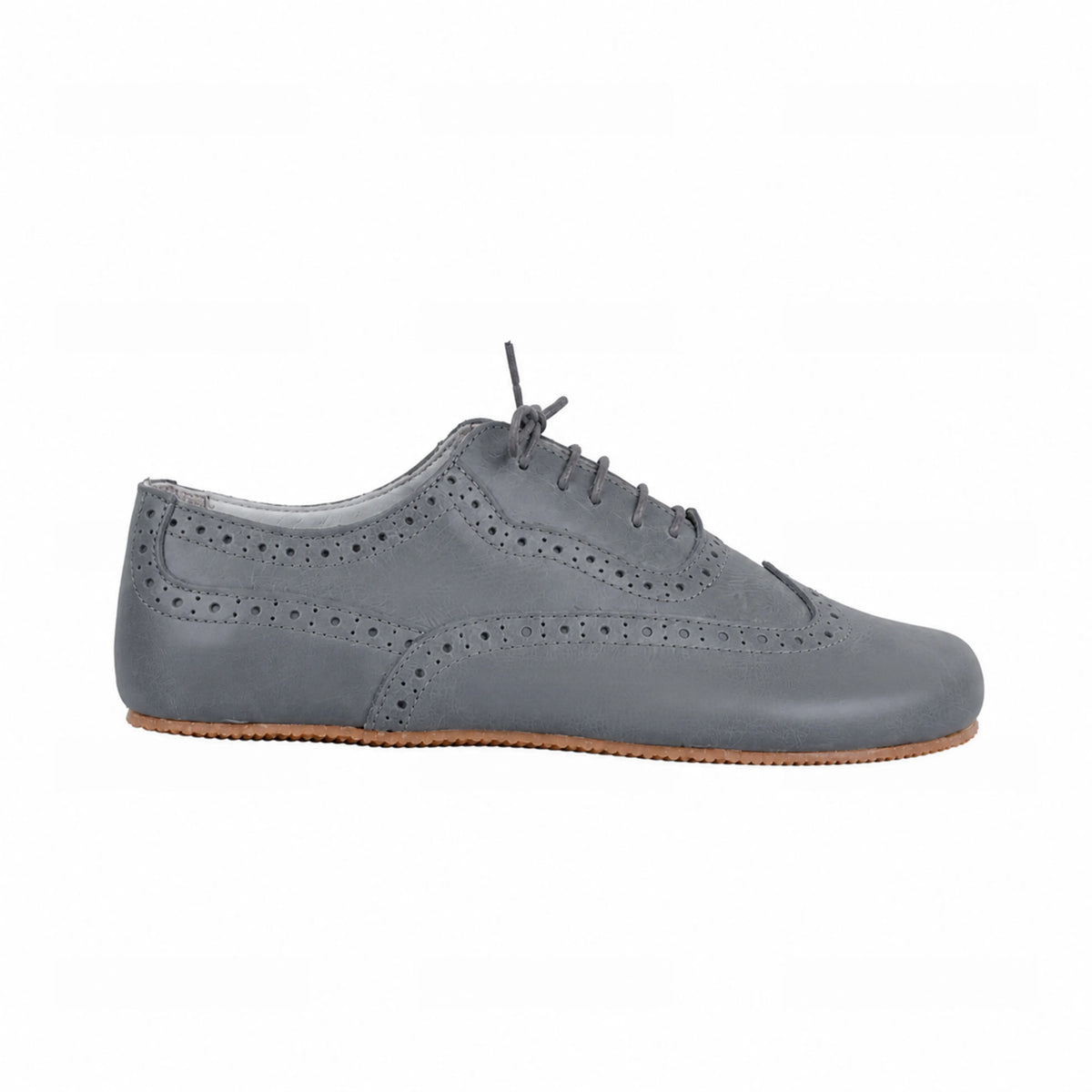 Smooth Barefoot Moccasin Shoes – Rubber Sole – Gray