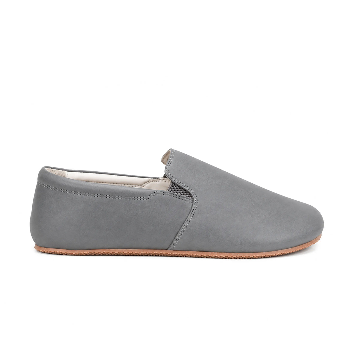 Smooth Barefoot Slip-On Shoes – Rubber Sole – Gray