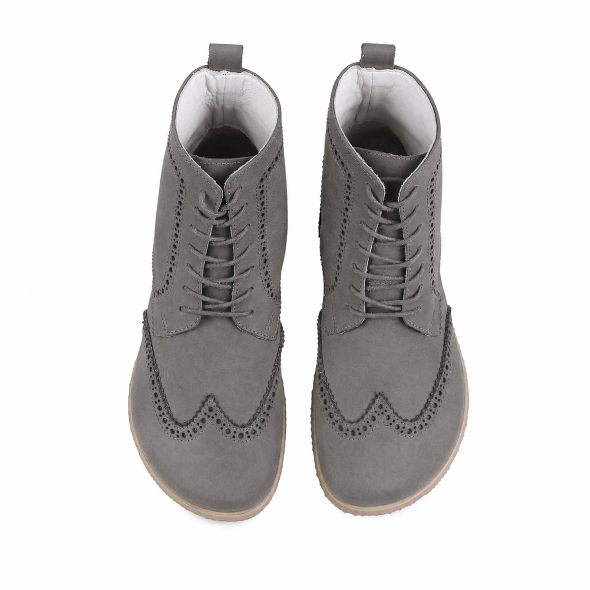 Nubuck Barefoot Moccasin Boots Shoes – Eva Outsole – Gray