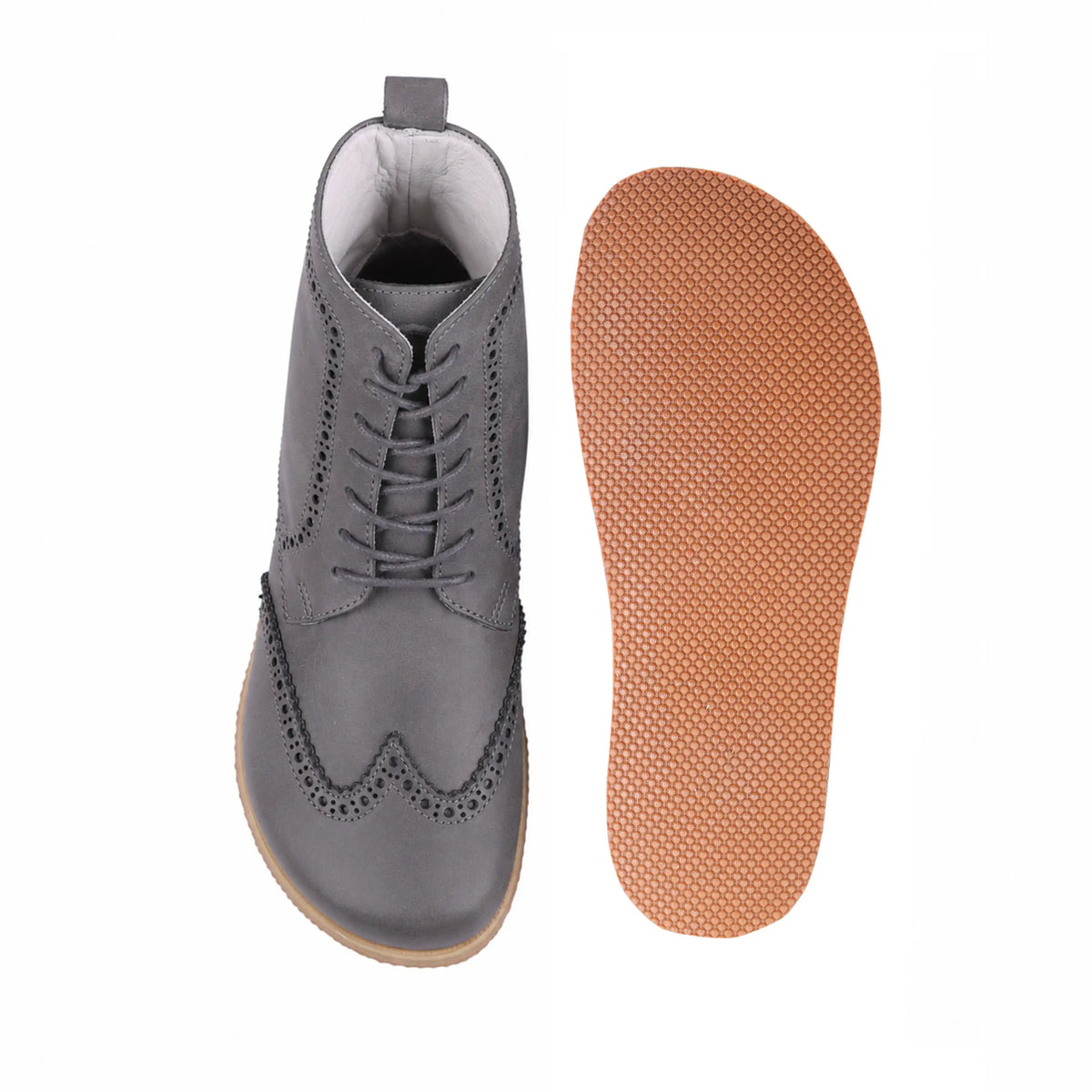 Smooth Barefoot Moccasin Boots Shoes – Eva Outsole – Gray