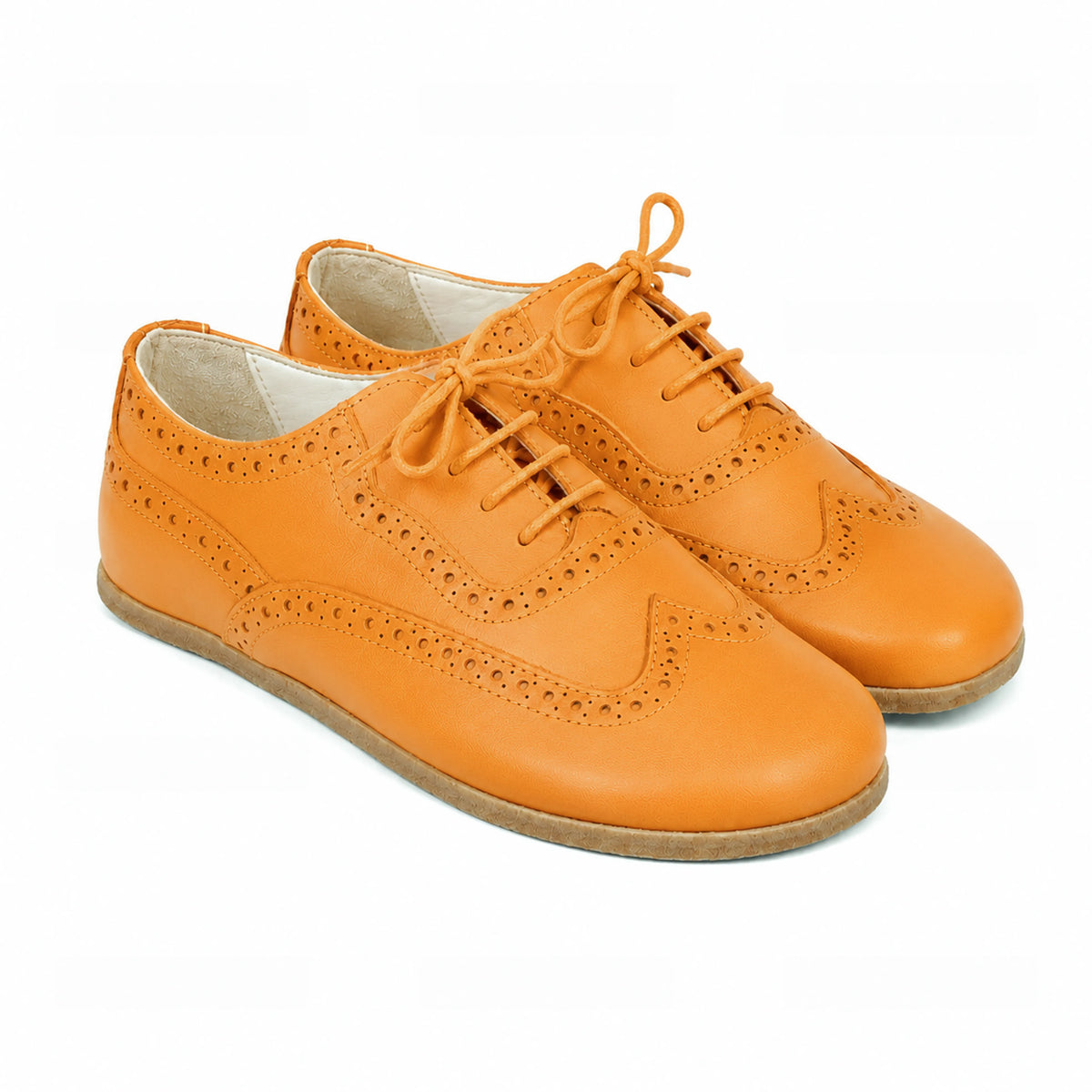 Smooth Barefoot Moccasin Shoes – Classic Sole — Leather Sole – Mustard